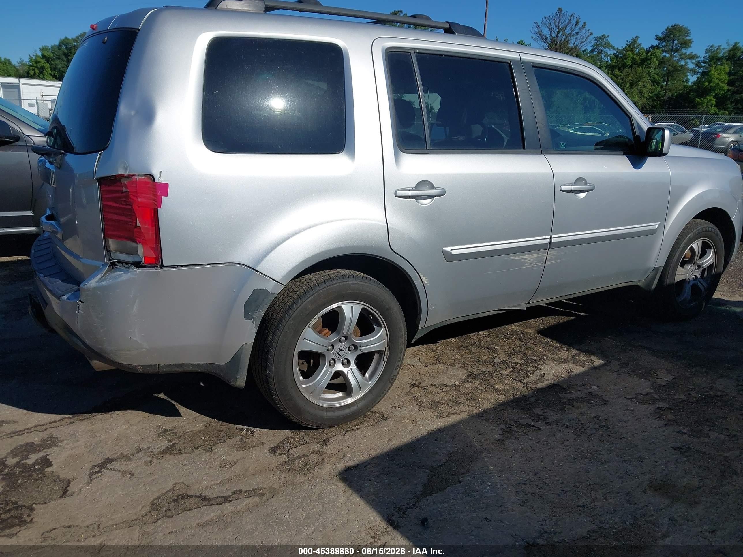 2012 Honda Pilot Ex-l Серебряный vin: 5FNYF3H73CB017188