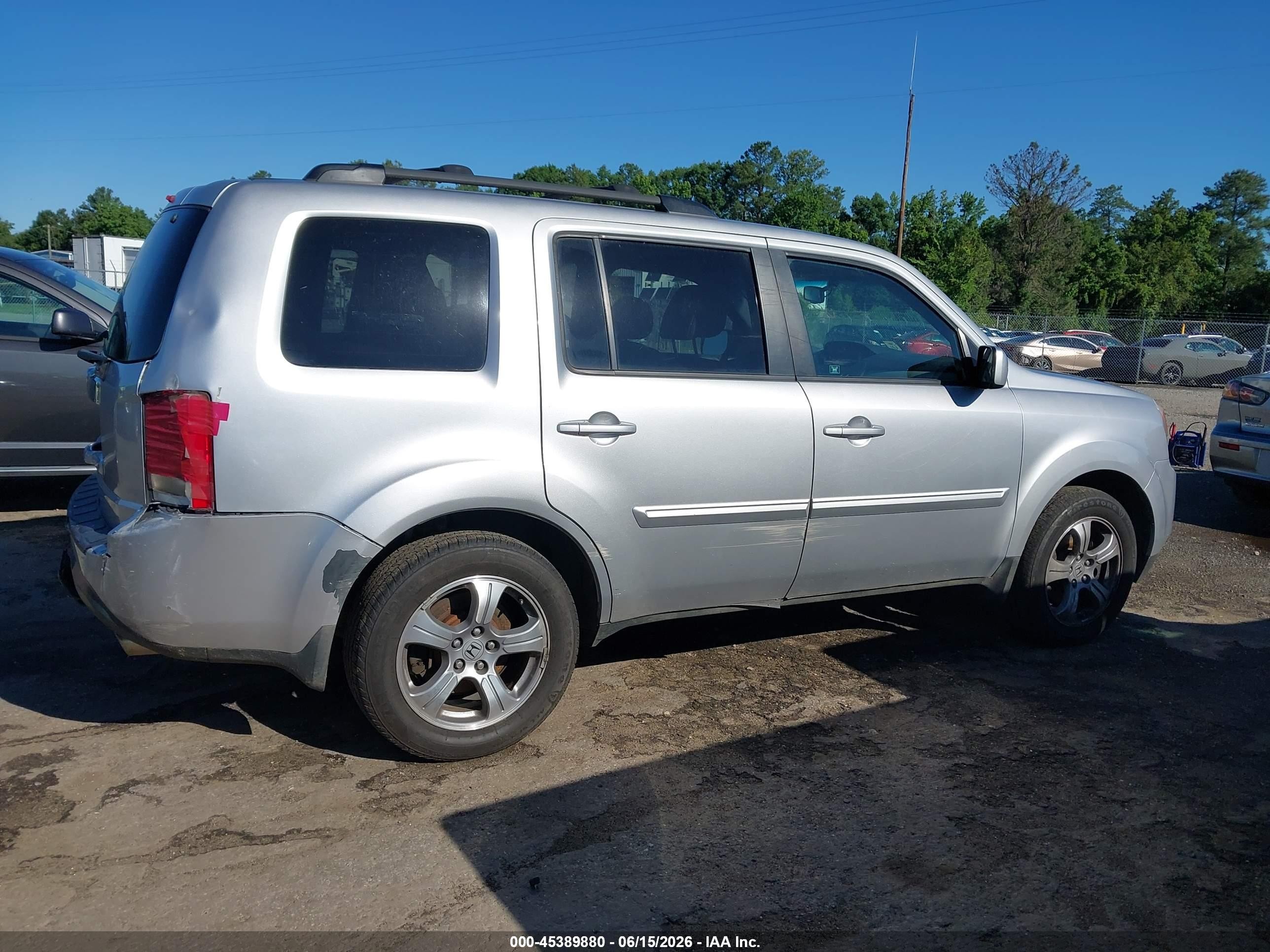 2012 Honda Pilot Ex-l Серебряный vin: 5FNYF3H73CB017188