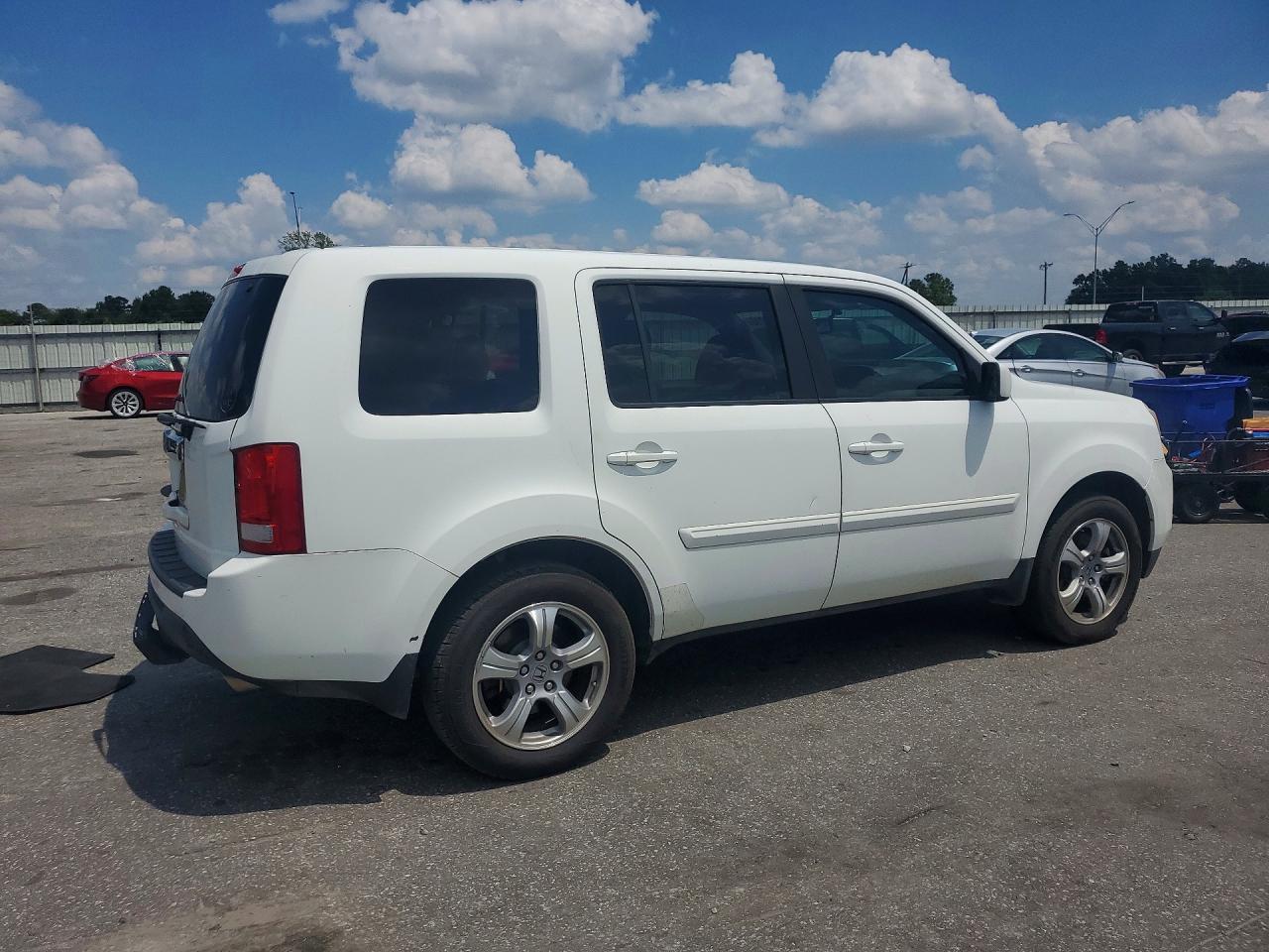 2013 Honda Pilot Exln White vin: 5FNYF3H73DB042545