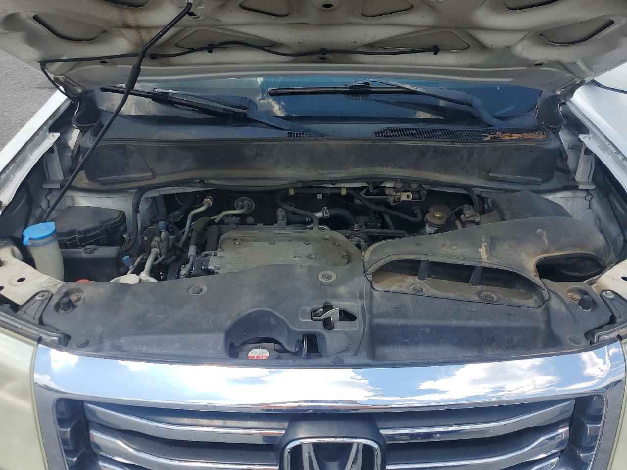 2013 Honda Pilot Exln White vin: 5FNYF3H73DB042545