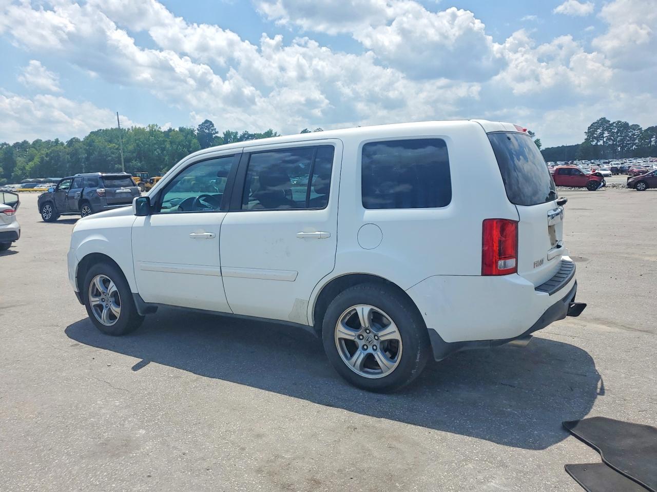 2013 Honda Pilot Exln White vin: 5FNYF3H73DB042545