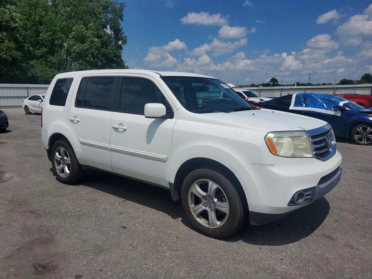 2013 Honda Pilot Exln White vin: 5FNYF3H73DB042545