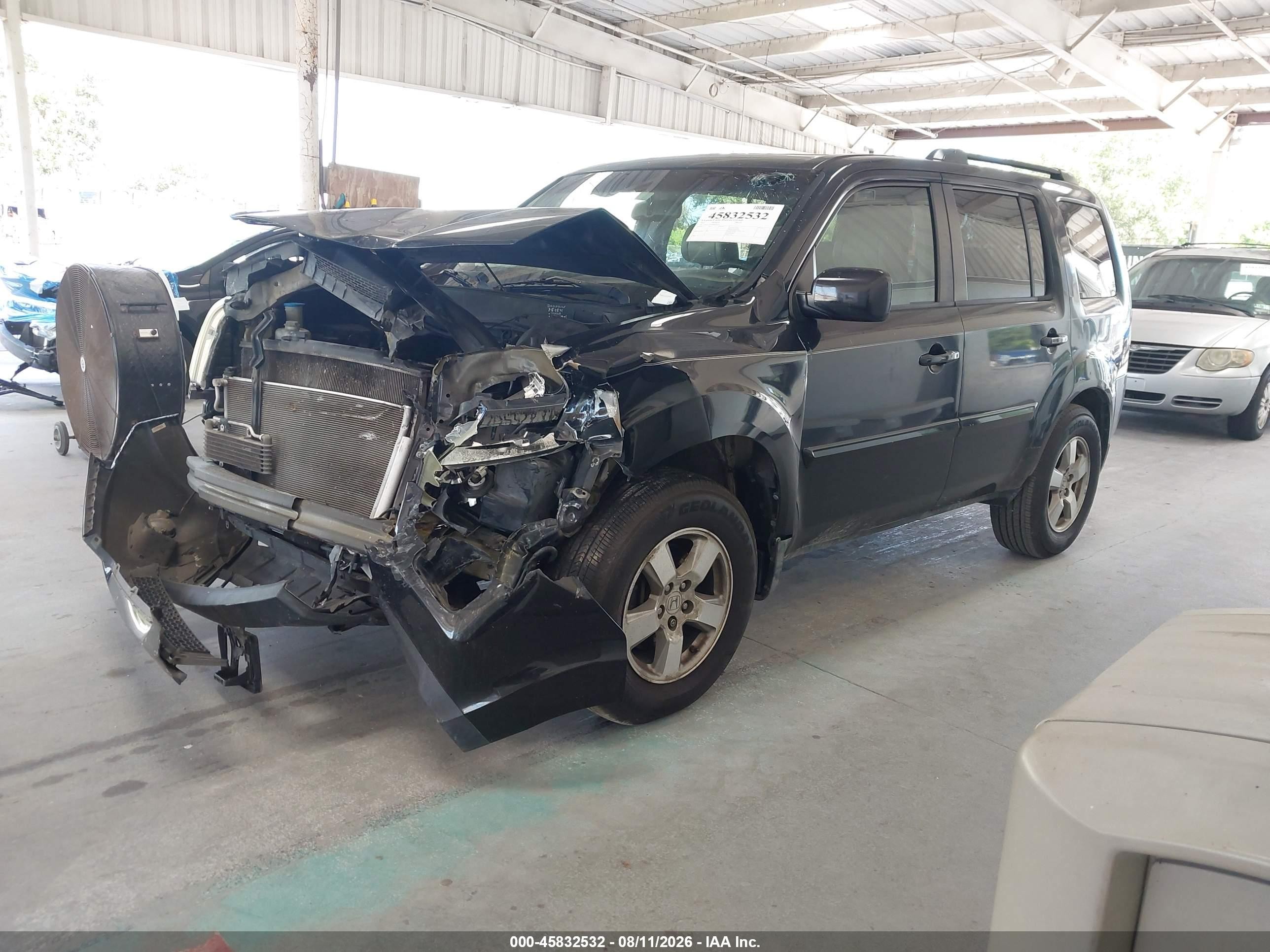 2011 Honda Pilot Ex-l Black vin: 5FNYF3H74BB058136