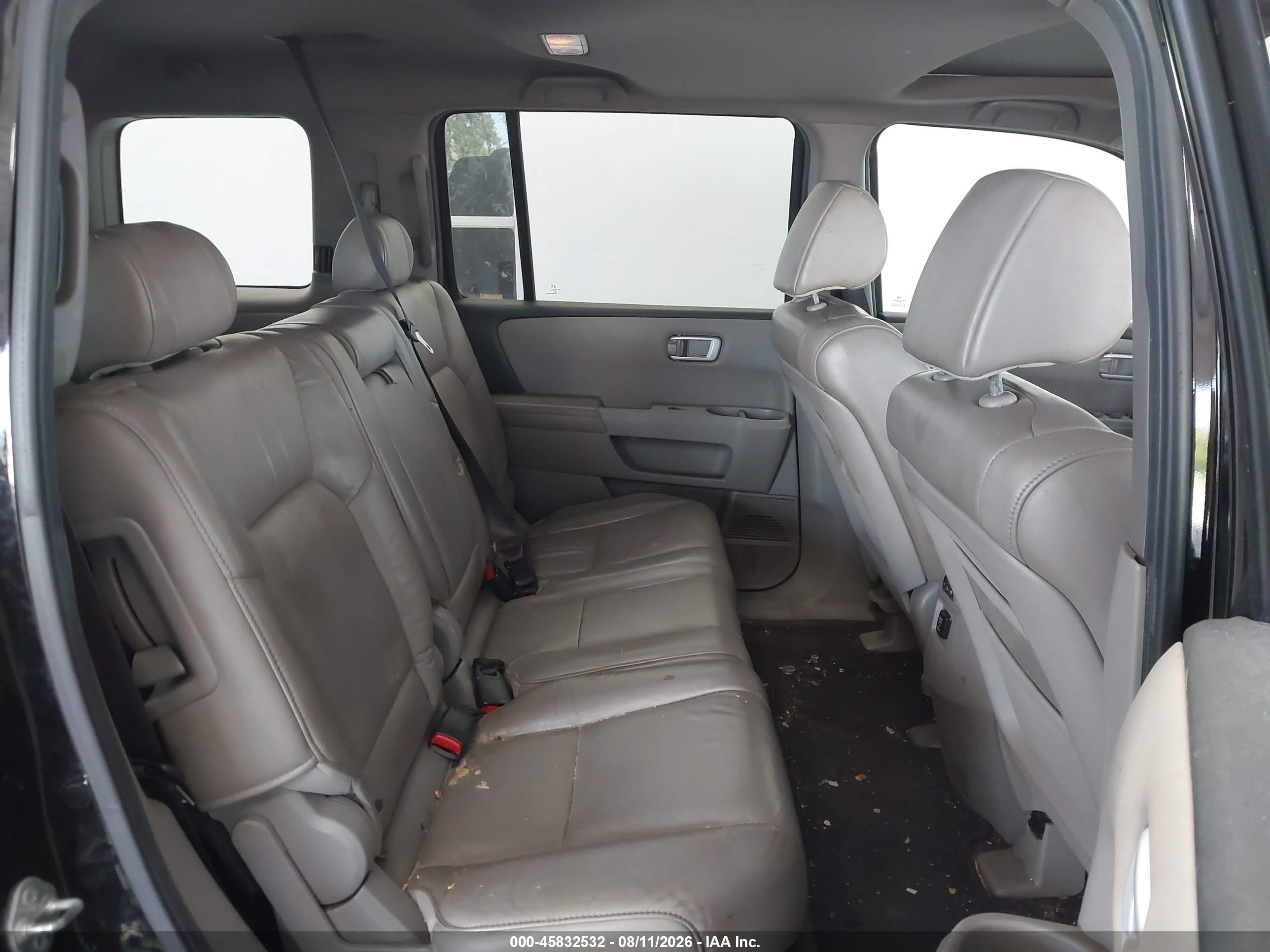 2011 Honda Pilot Ex-l Black vin: 5FNYF3H74BB058136