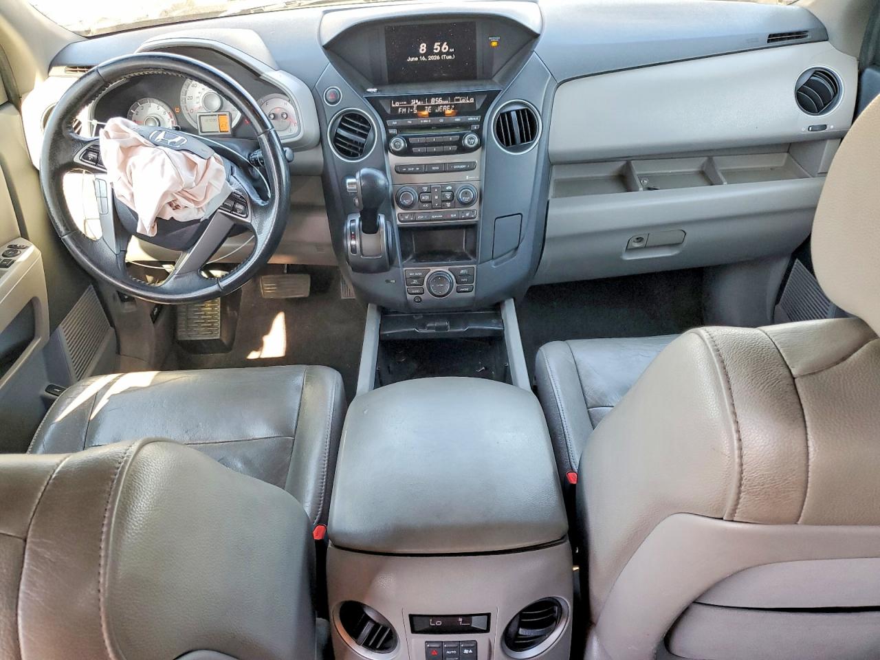 2012 Honda Pilot Exln Gray vin: 5FNYF3H74CB031925