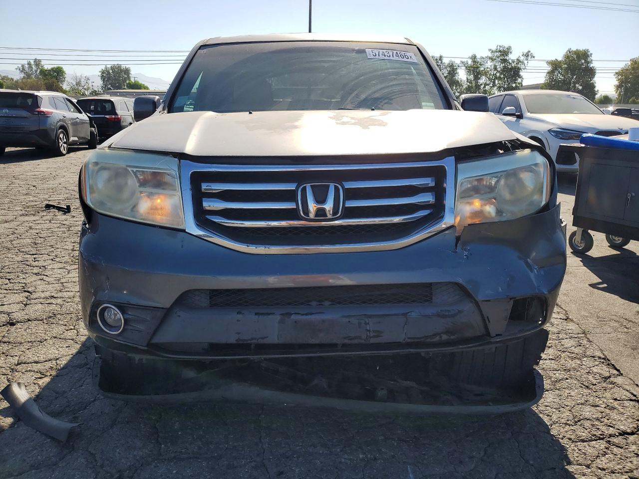 2012 Honda Pilot Exln Gray vin: 5FNYF3H74CB031925