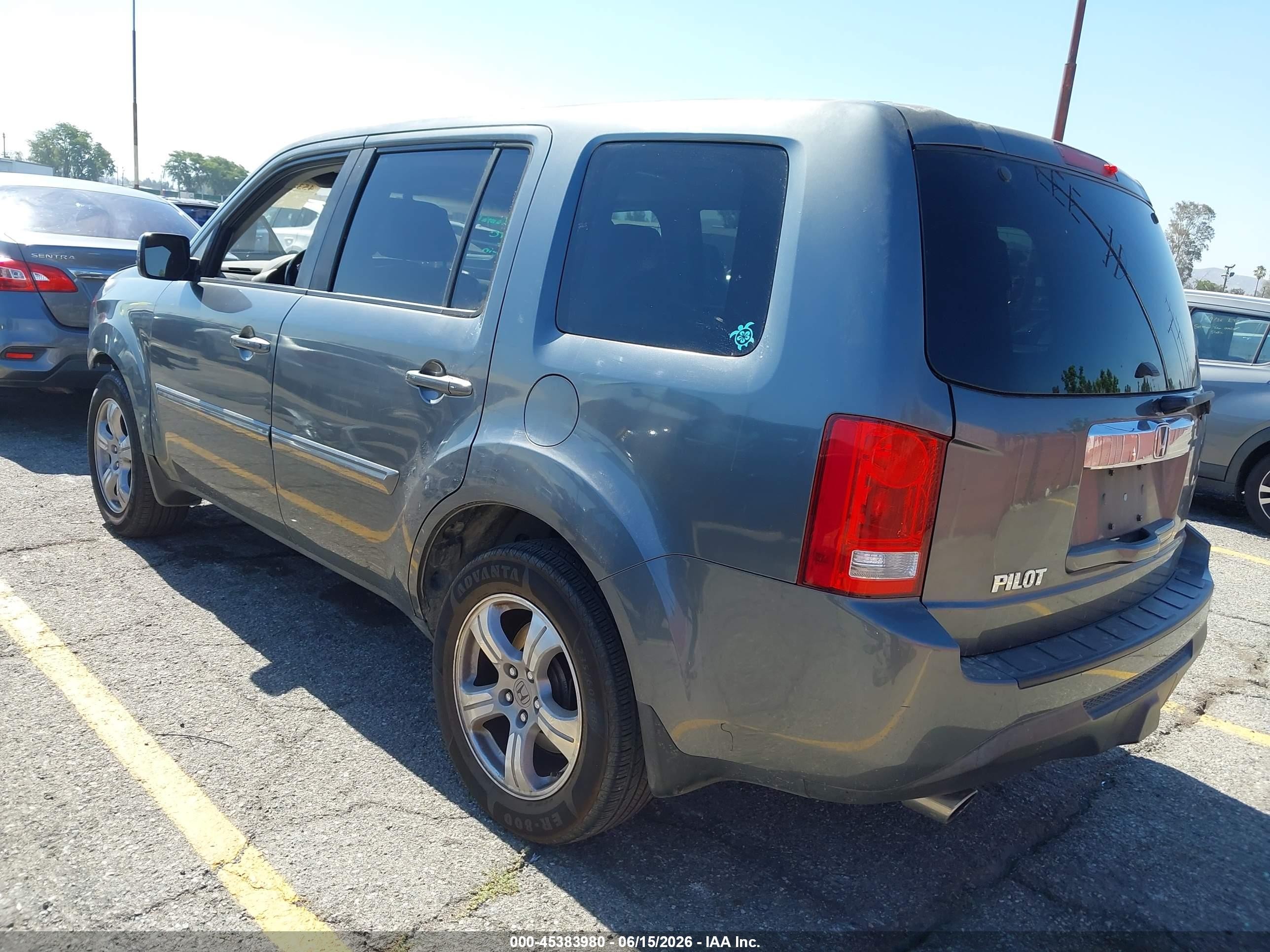 2012 Honda Pilot Ex-l Brown vin: 5FNYF3H74CB041242