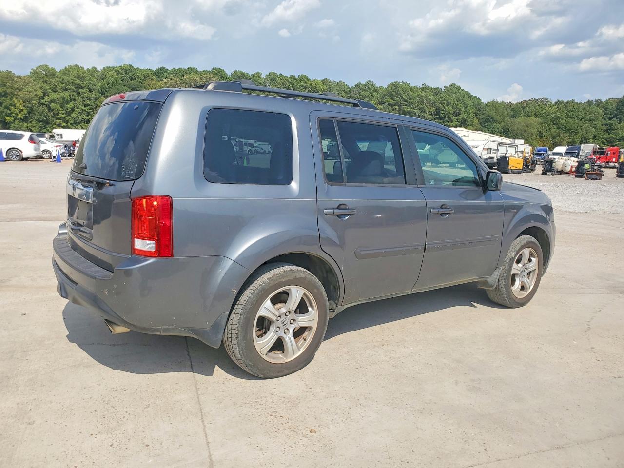 2012 Honda Pilot Exln Серый vin: 5FNYF3H75CB017886