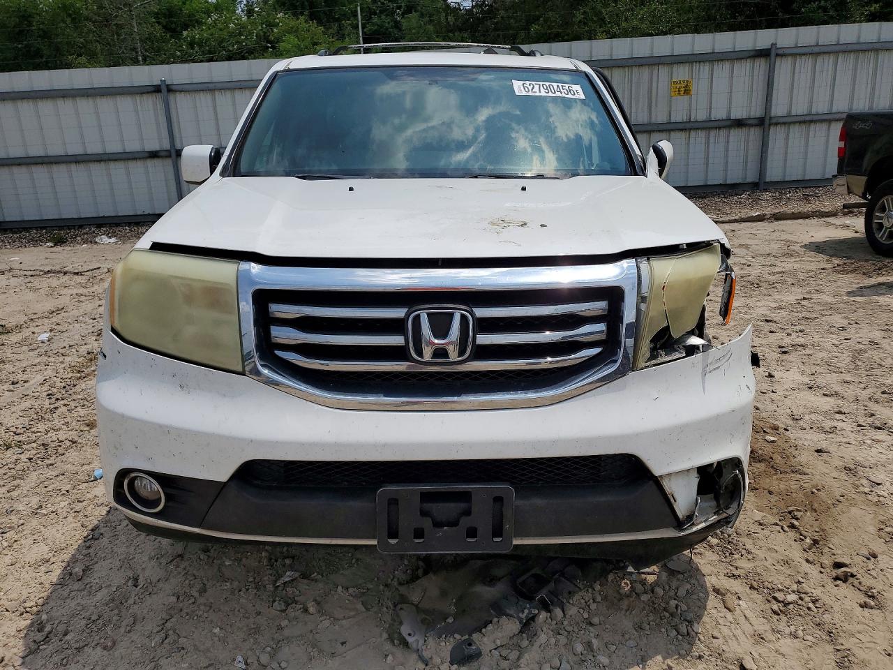 2013 Honda Pilot Exln White vin: 5FNYF3H75DB003939