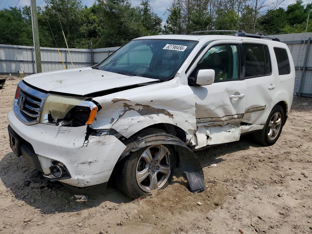 2013 Honda Pilot Exln White vin: 5FNYF3H75DB003939