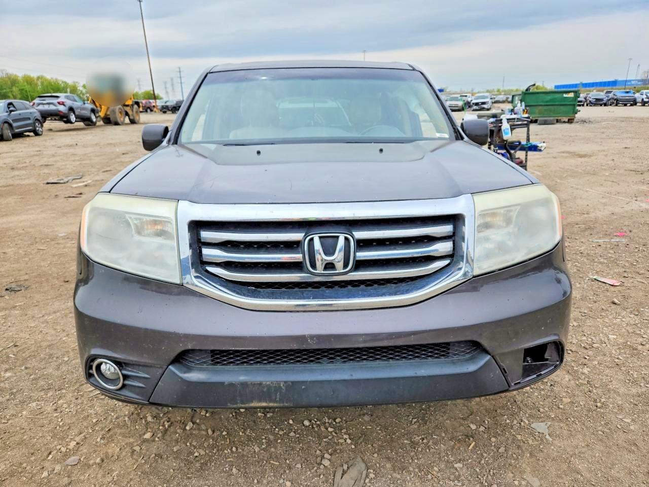 2013 Honda Pilot Exln Gray vin: 5FNYF3H75DB039534