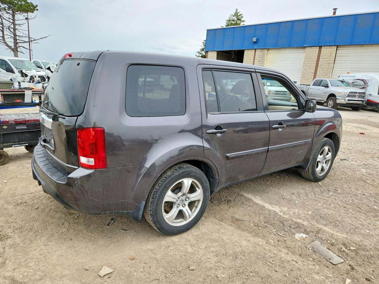 2013 Honda Pilot Exln Gray vin: 5FNYF3H75DB039534