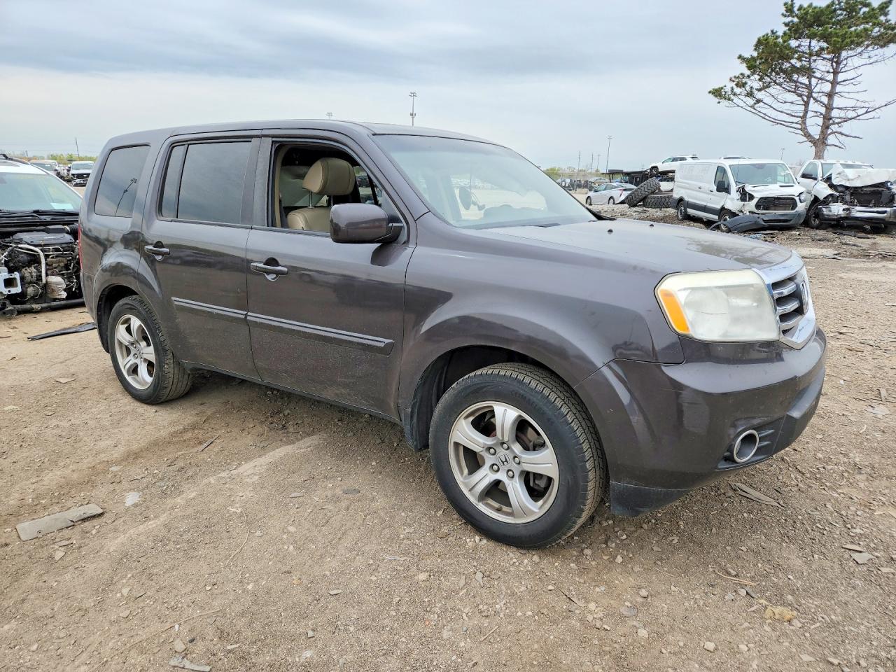 2013 Honda Pilot Exln Gray vin: 5FNYF3H75DB039534