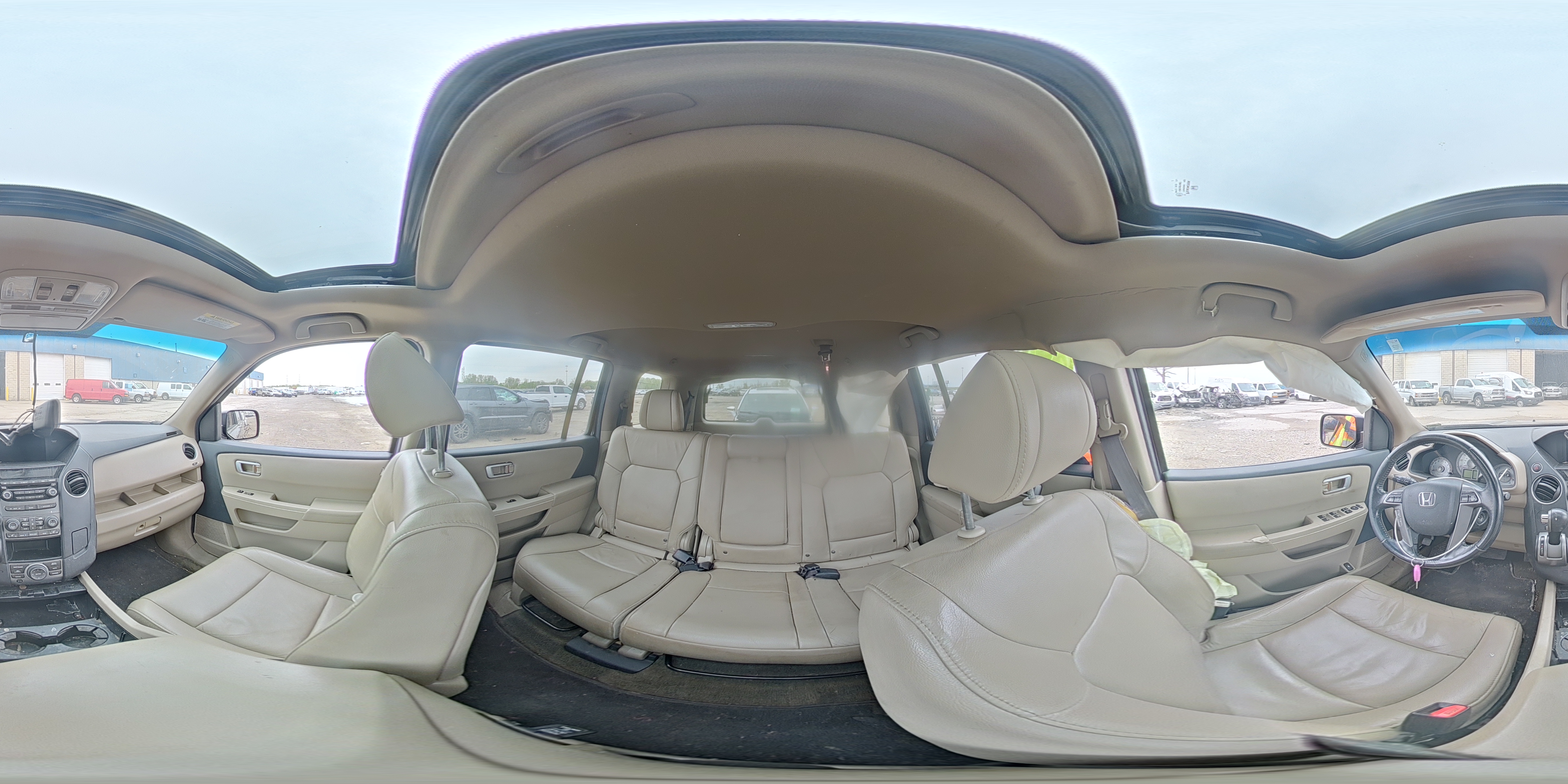 2013 Honda Pilot Exln Gray vin: 5FNYF3H75DB039534