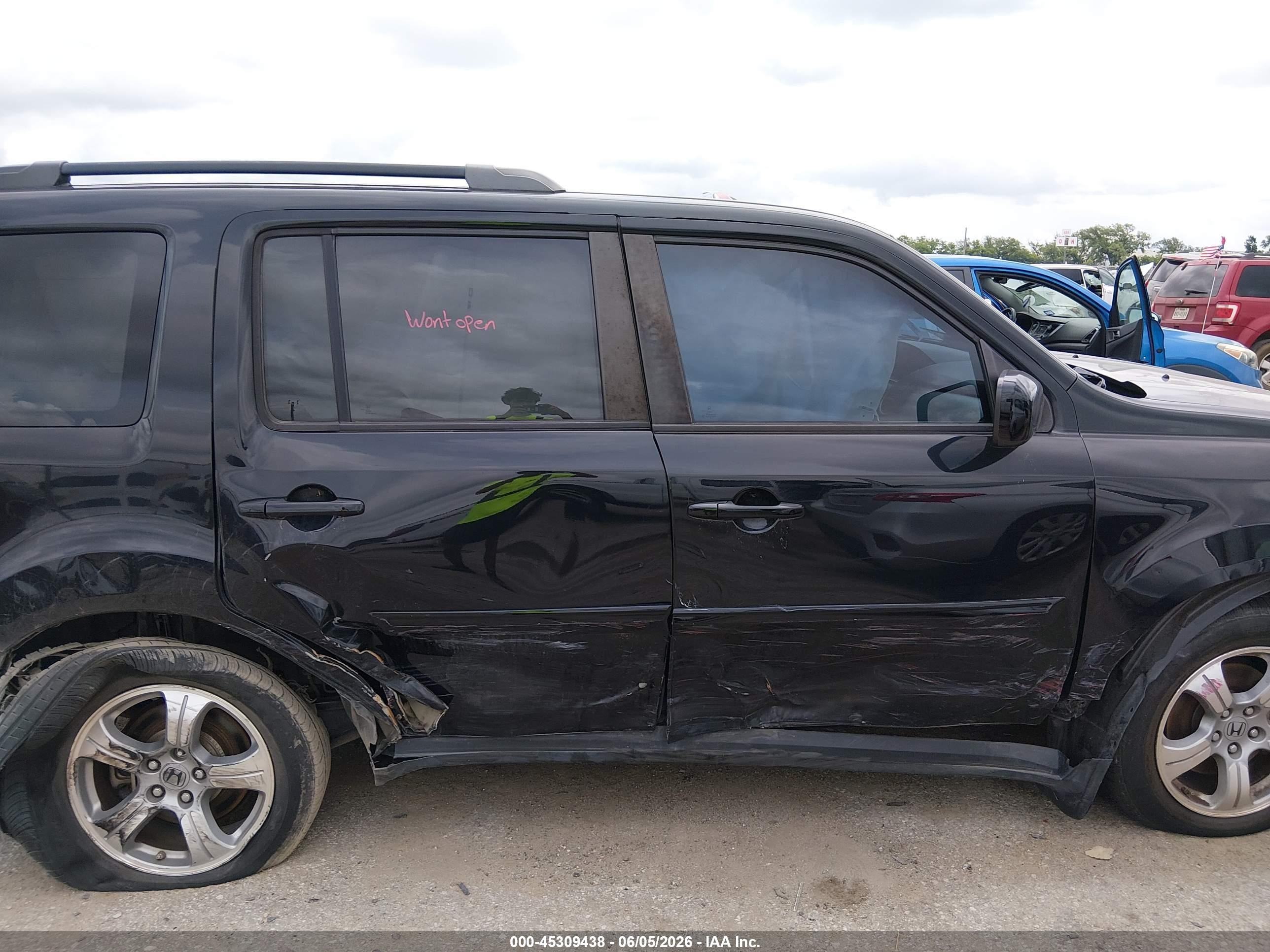 2015 Honda Pilot Ex-l Black vin: 5FNYF3H75FB015382
