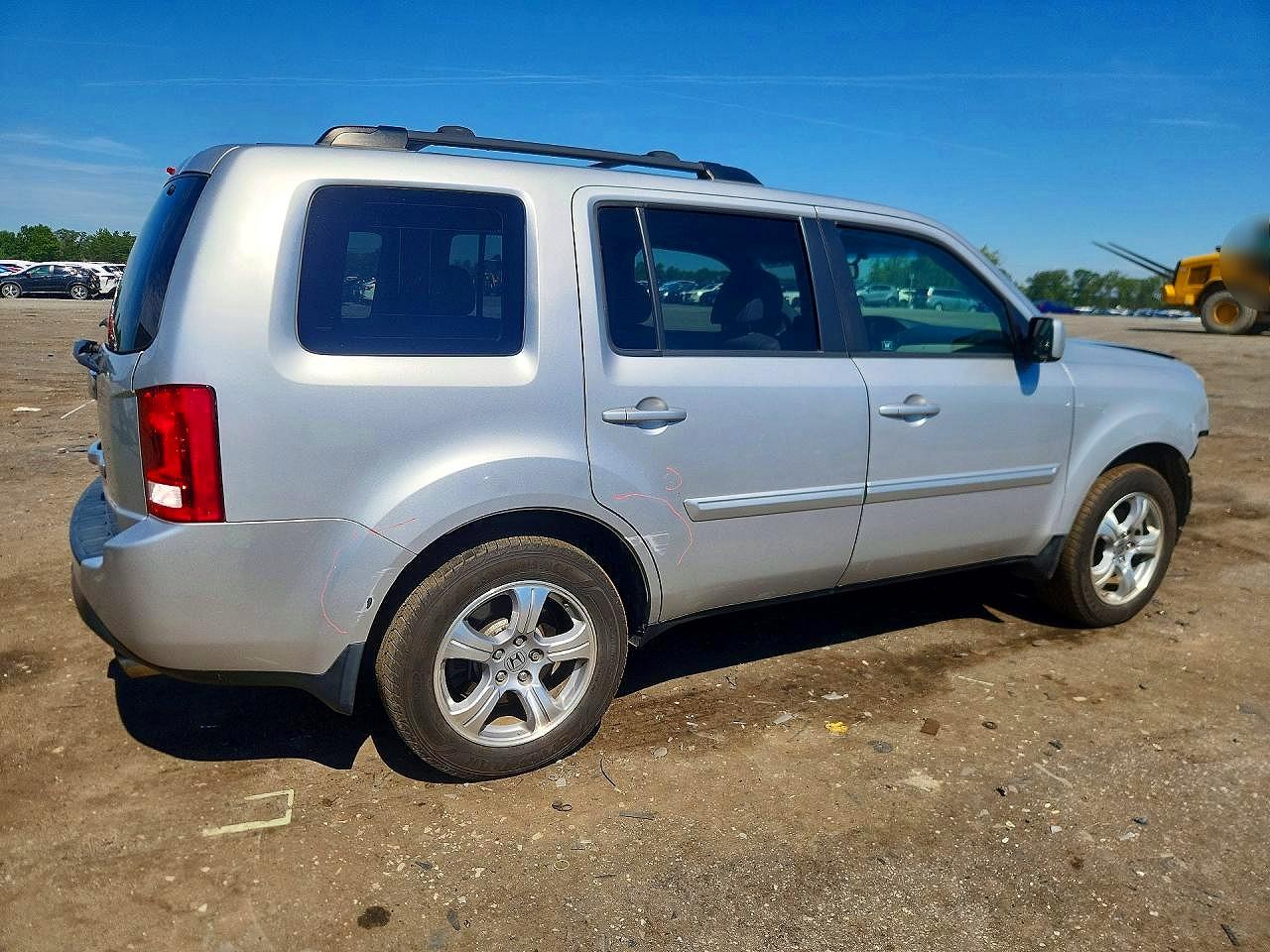 2012 Honda Pilot Exln Silver vin: 5FNYF3H76CB025950