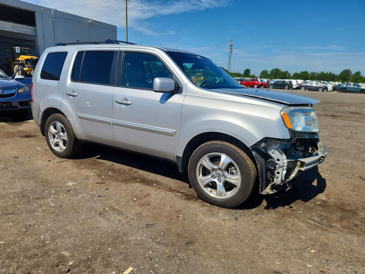2012 Honda Pilot Exln Silver vin: 5FNYF3H76CB025950