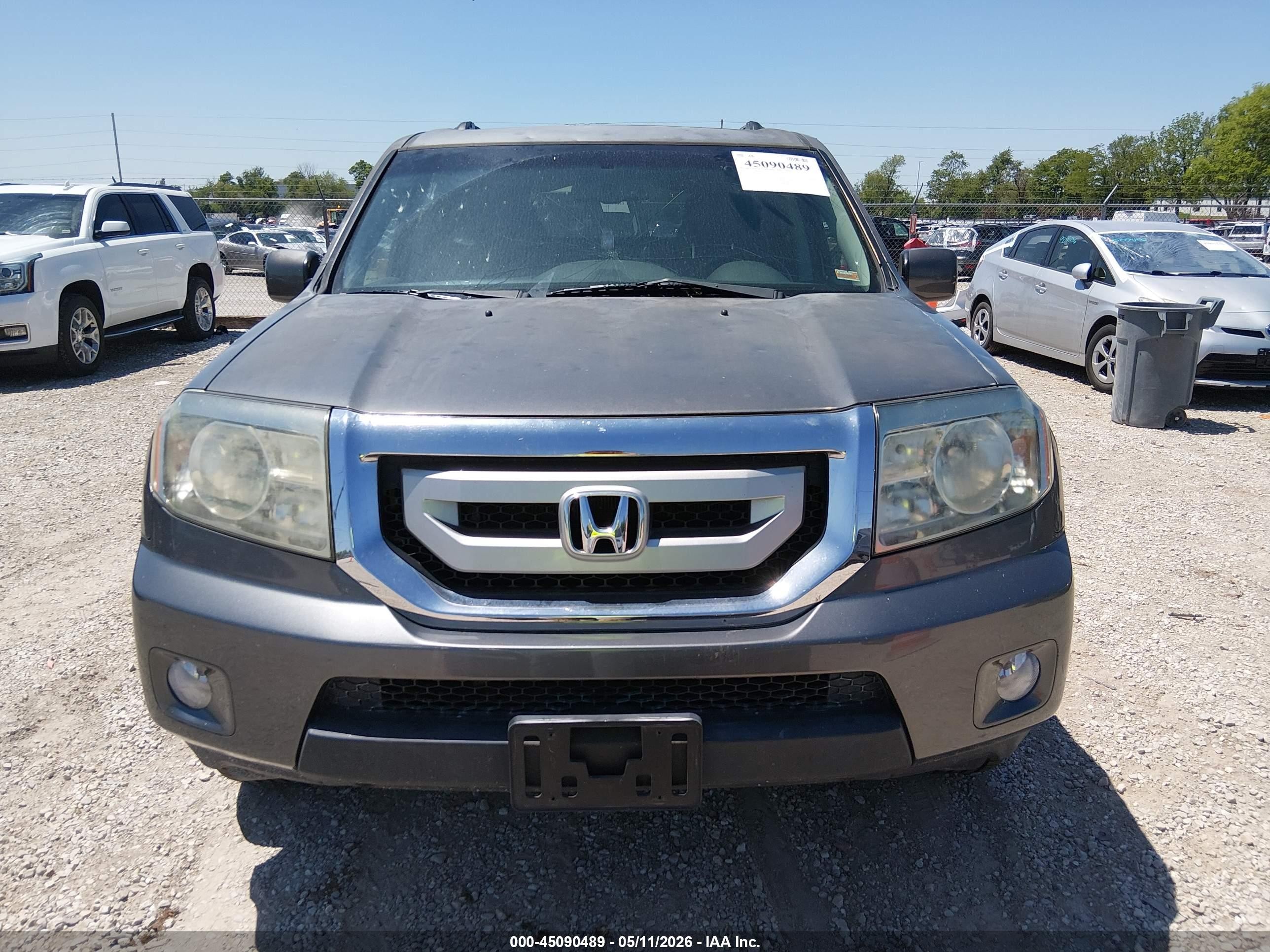 2011 Honda Pilot Ex-l Gray vin: 5FNYF3H77BB009142