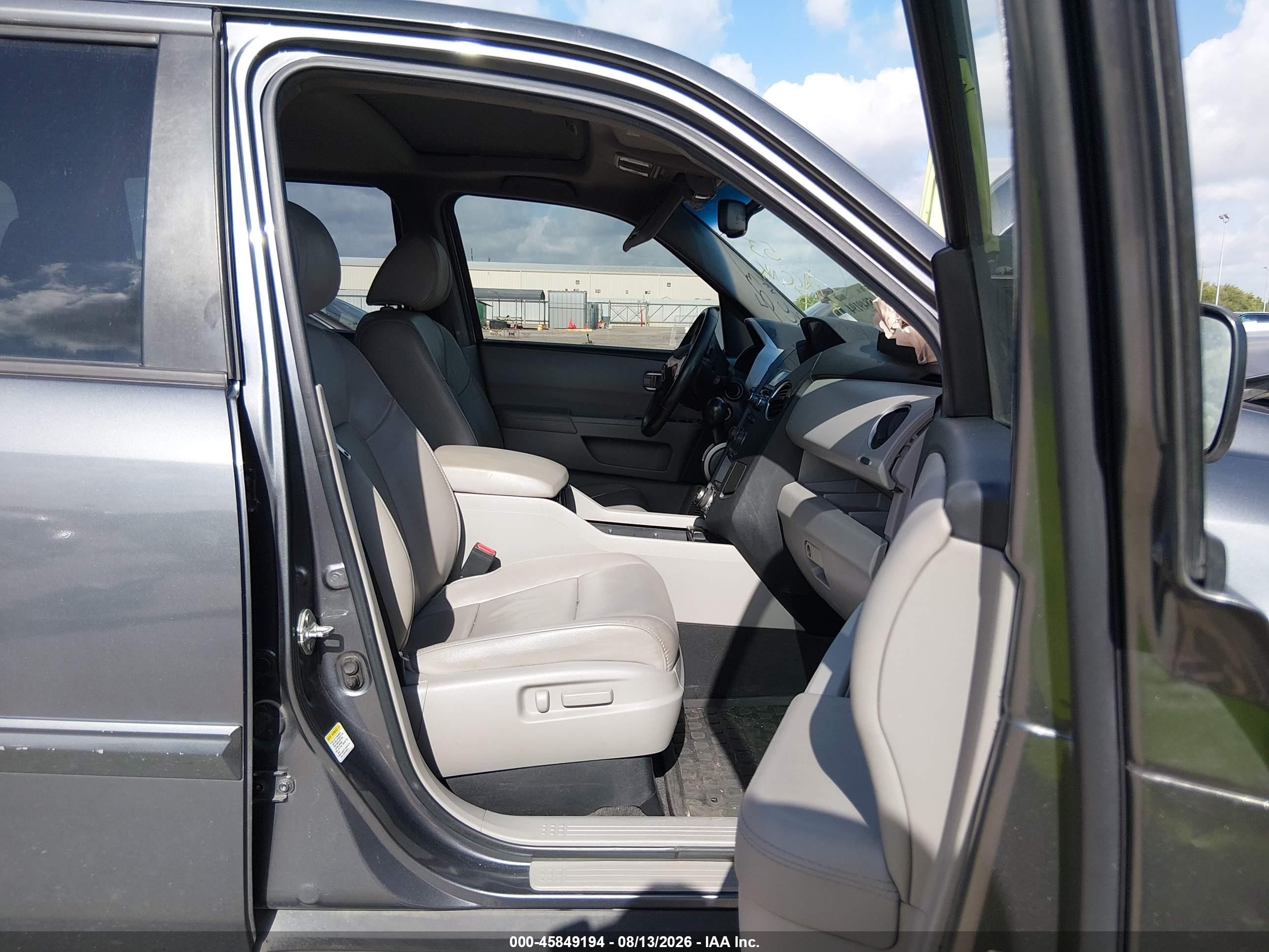 2012 Honda Pilot Ex-l Серый vin: 5FNYF3H77CB009983