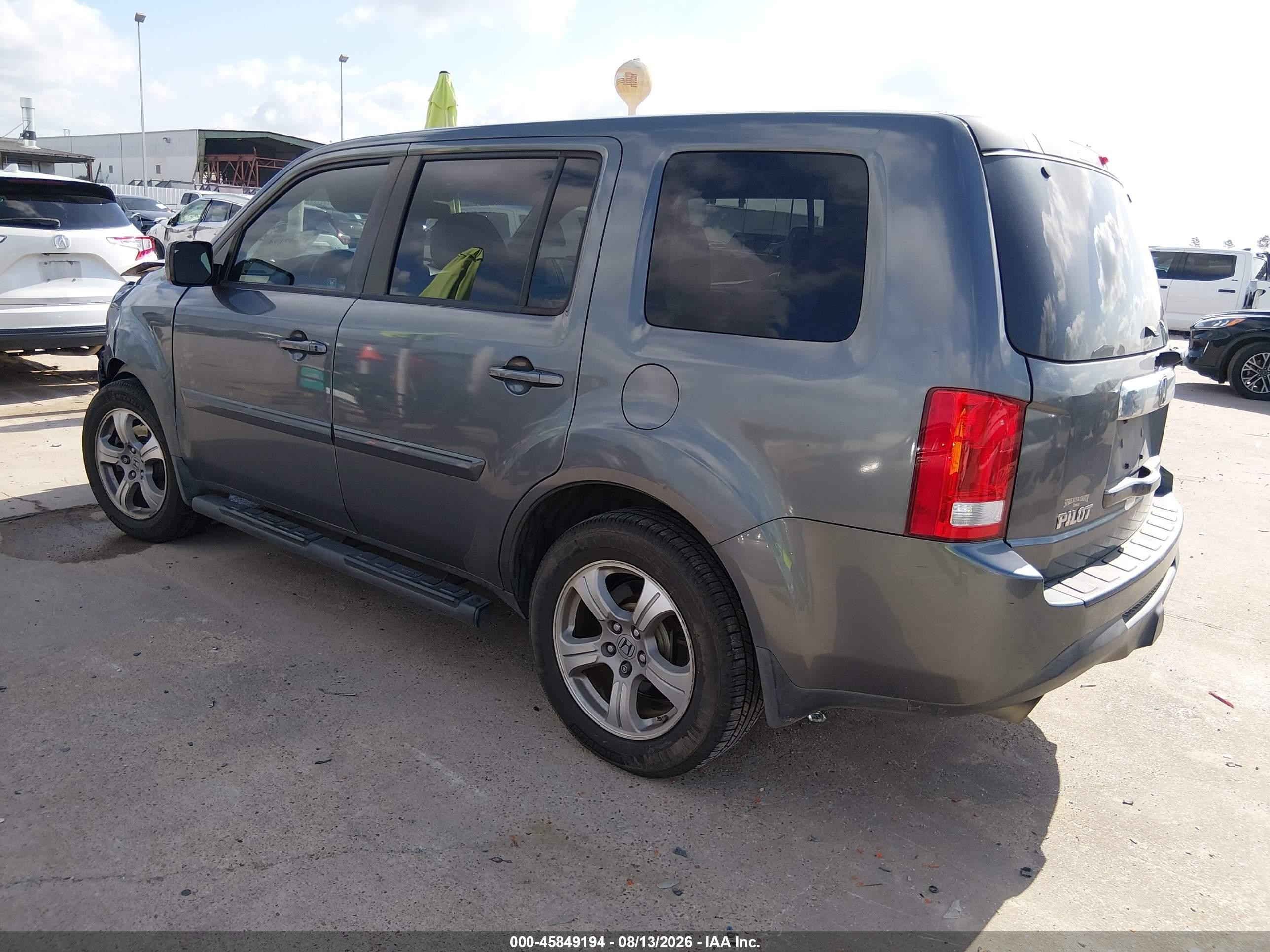 2012 Honda Pilot Ex-l Серый vin: 5FNYF3H77CB009983