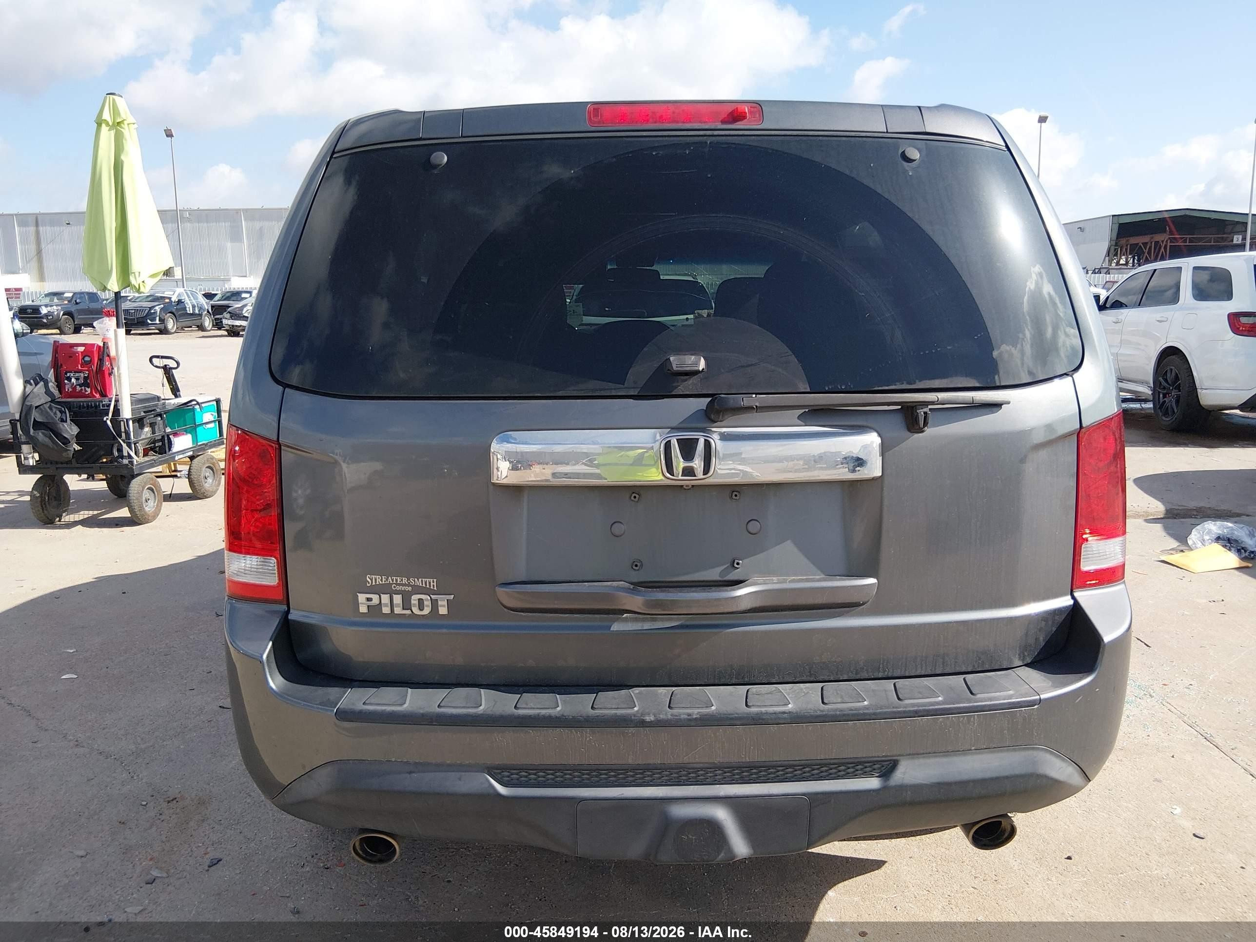 2012 Honda Pilot Ex-l Серый vin: 5FNYF3H77CB009983