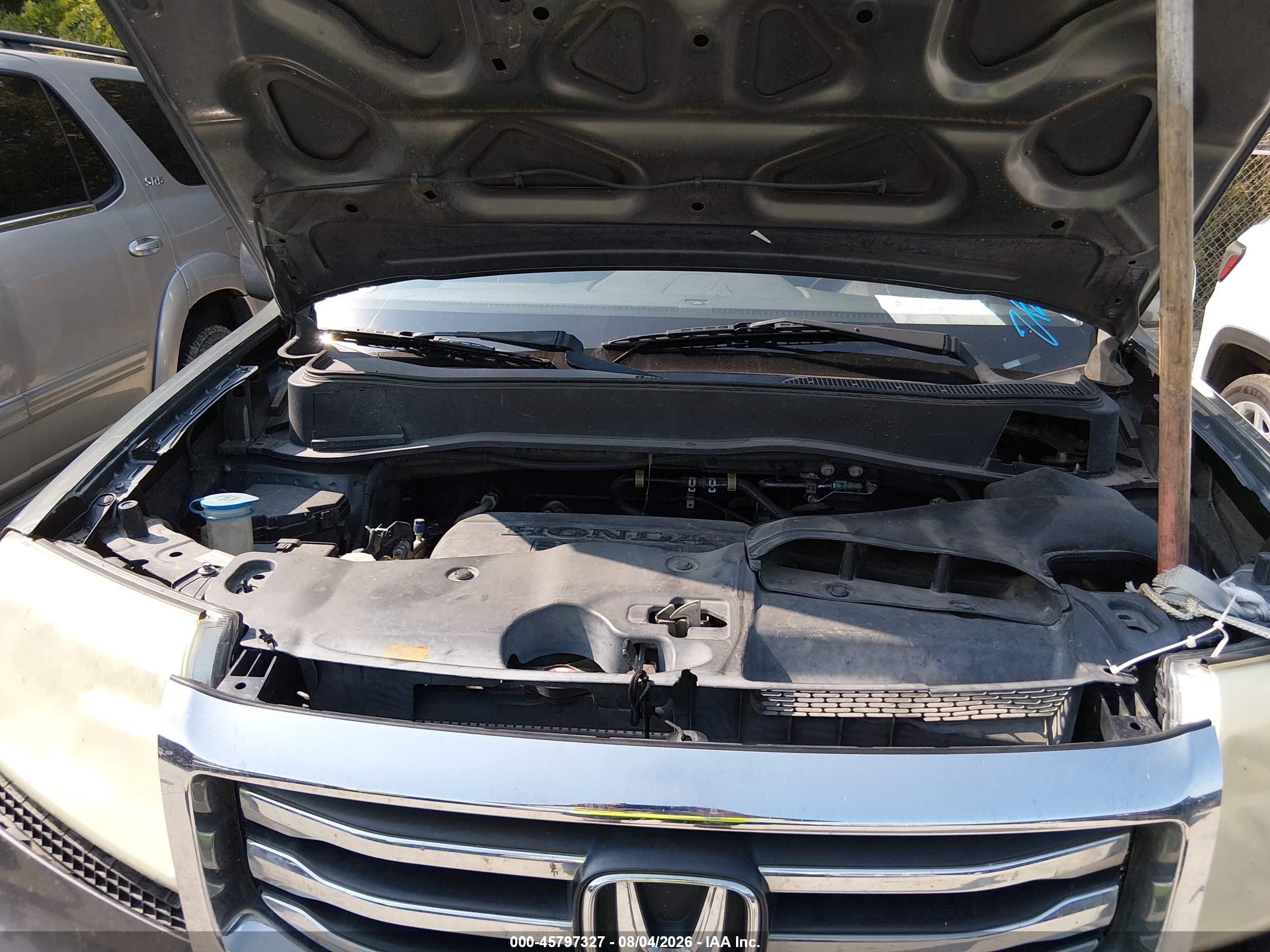 2013 Honda Pilot Ex-l Gray vin: 5FNYF3H77DB038546