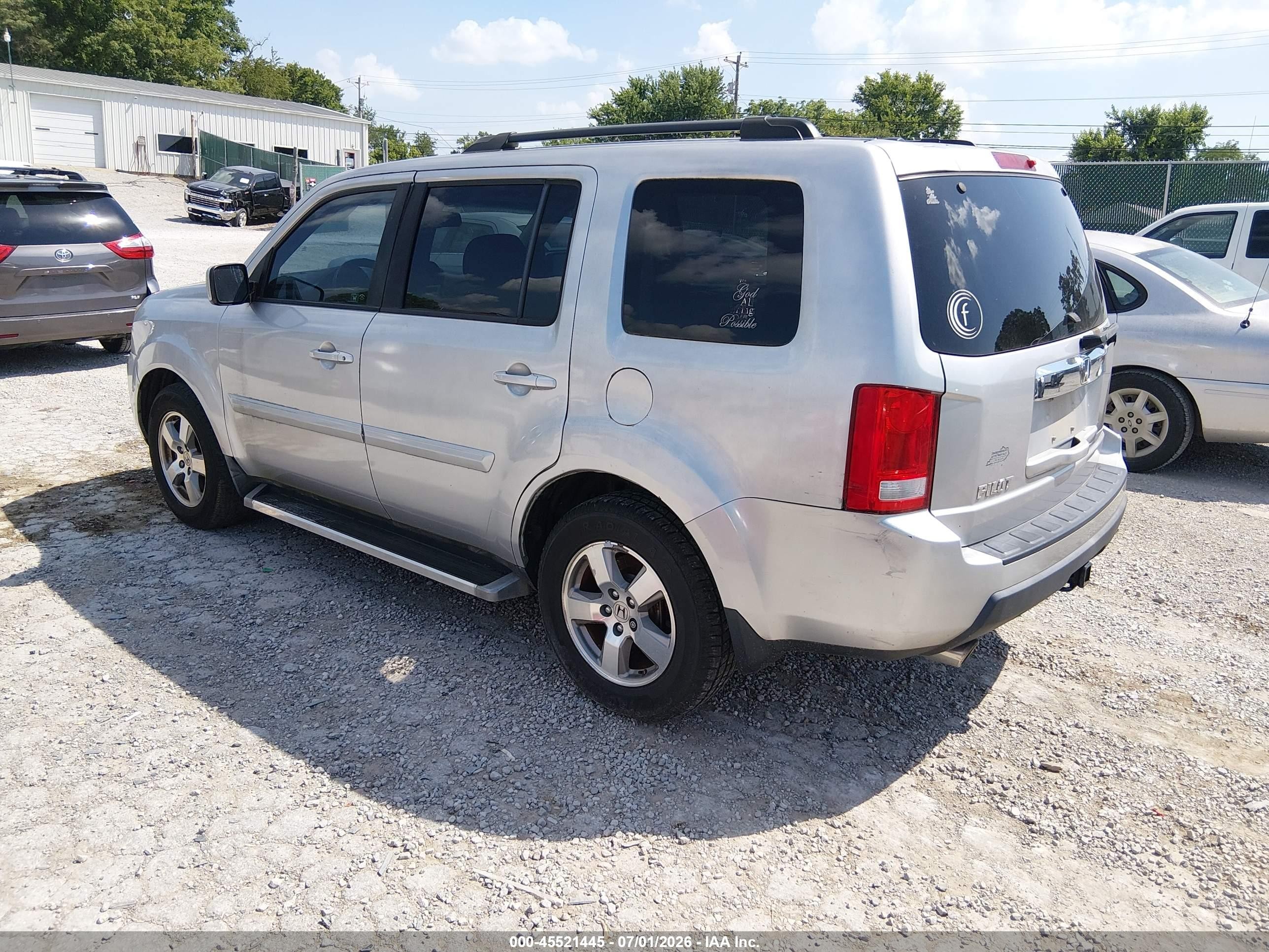 2011 Honda Pilot Ex-l Silver vin: 5FNYF3H78BB026404
