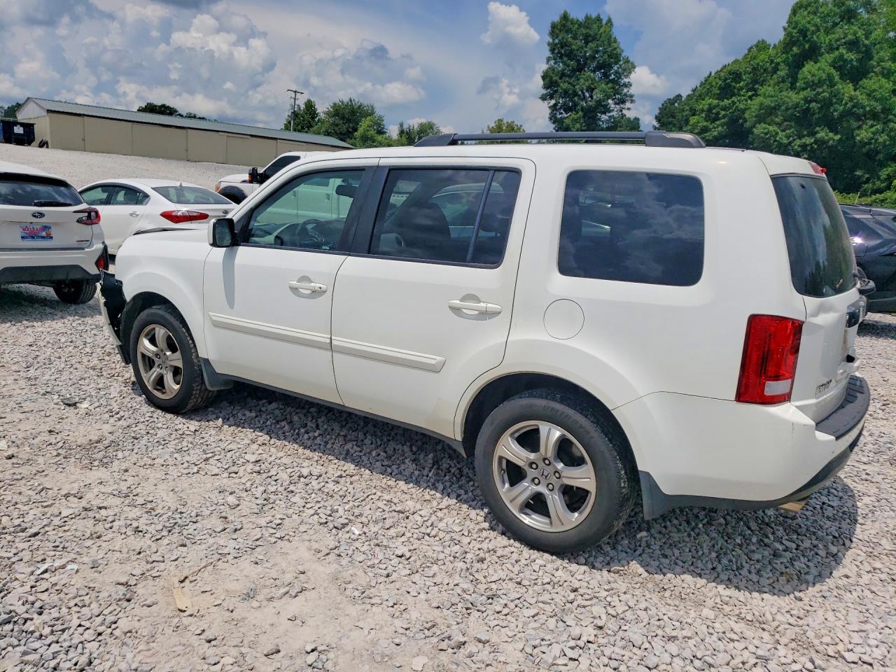 2014 Honda Pilot 4d 2wd Exln Белый vin: 5FNYF3H78EB024382