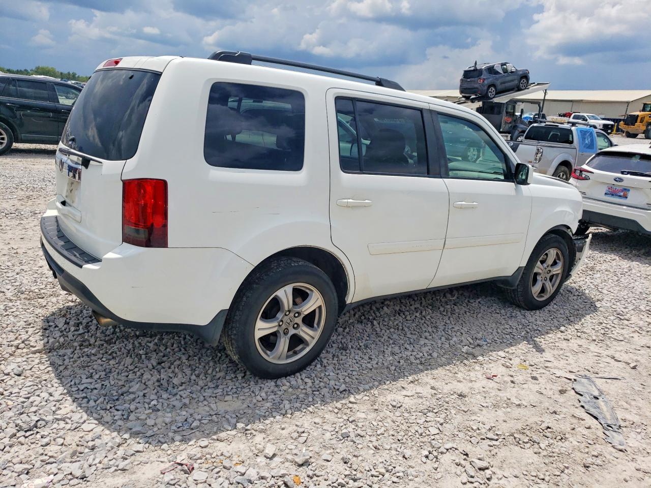 2014 Honda Pilot 4d 2wd Exln Белый vin: 5FNYF3H78EB024382
