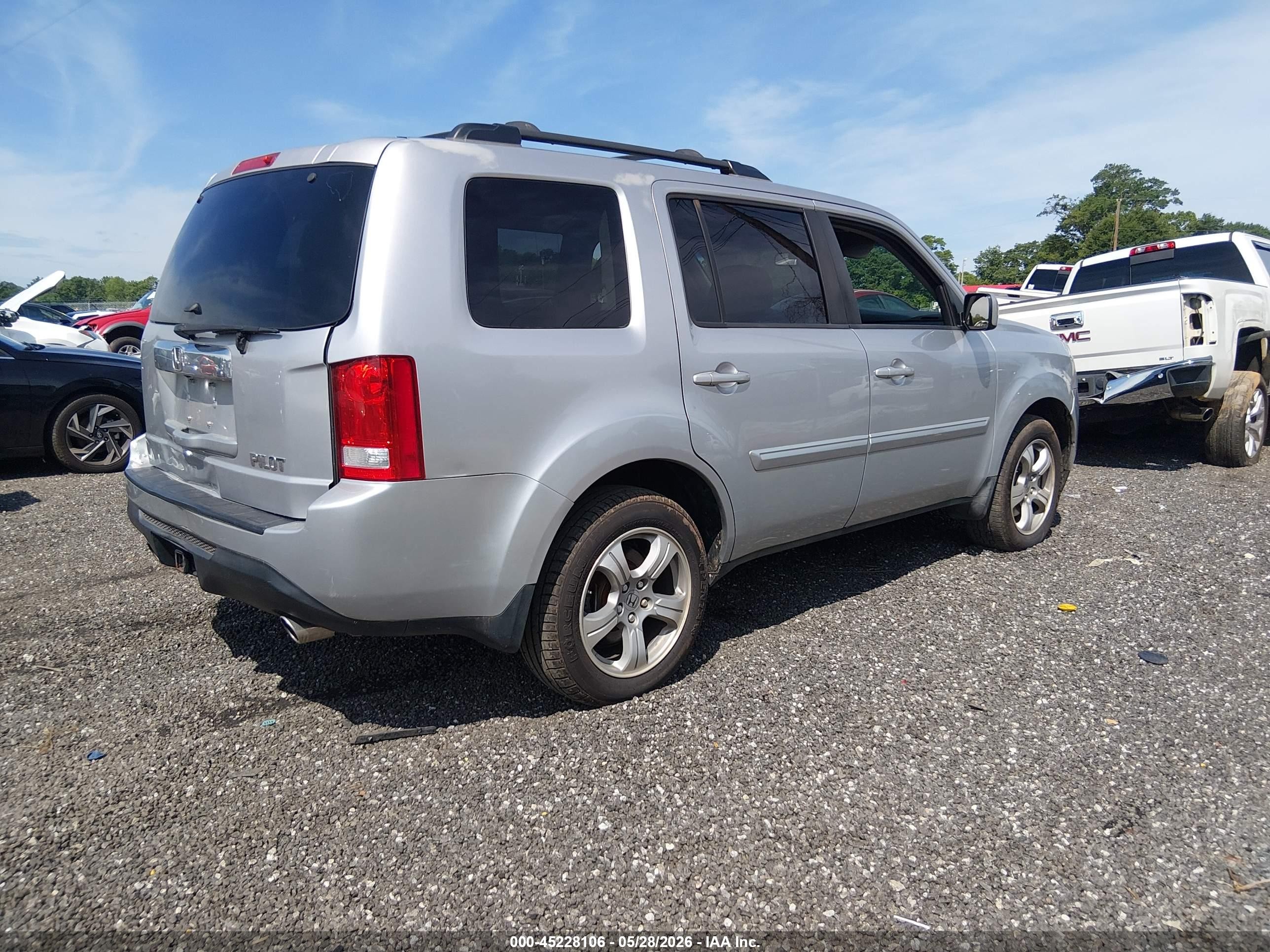 2012 Honda Pilot Ex-l Серебряный vin: 5FNYF3H79CB028681