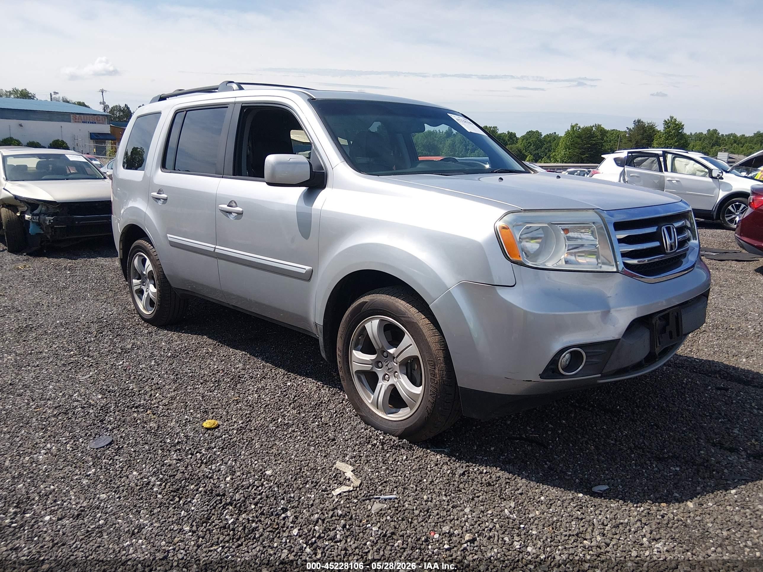 2012 Honda Pilot Ex-l Серебряный vin: 5FNYF3H79CB028681