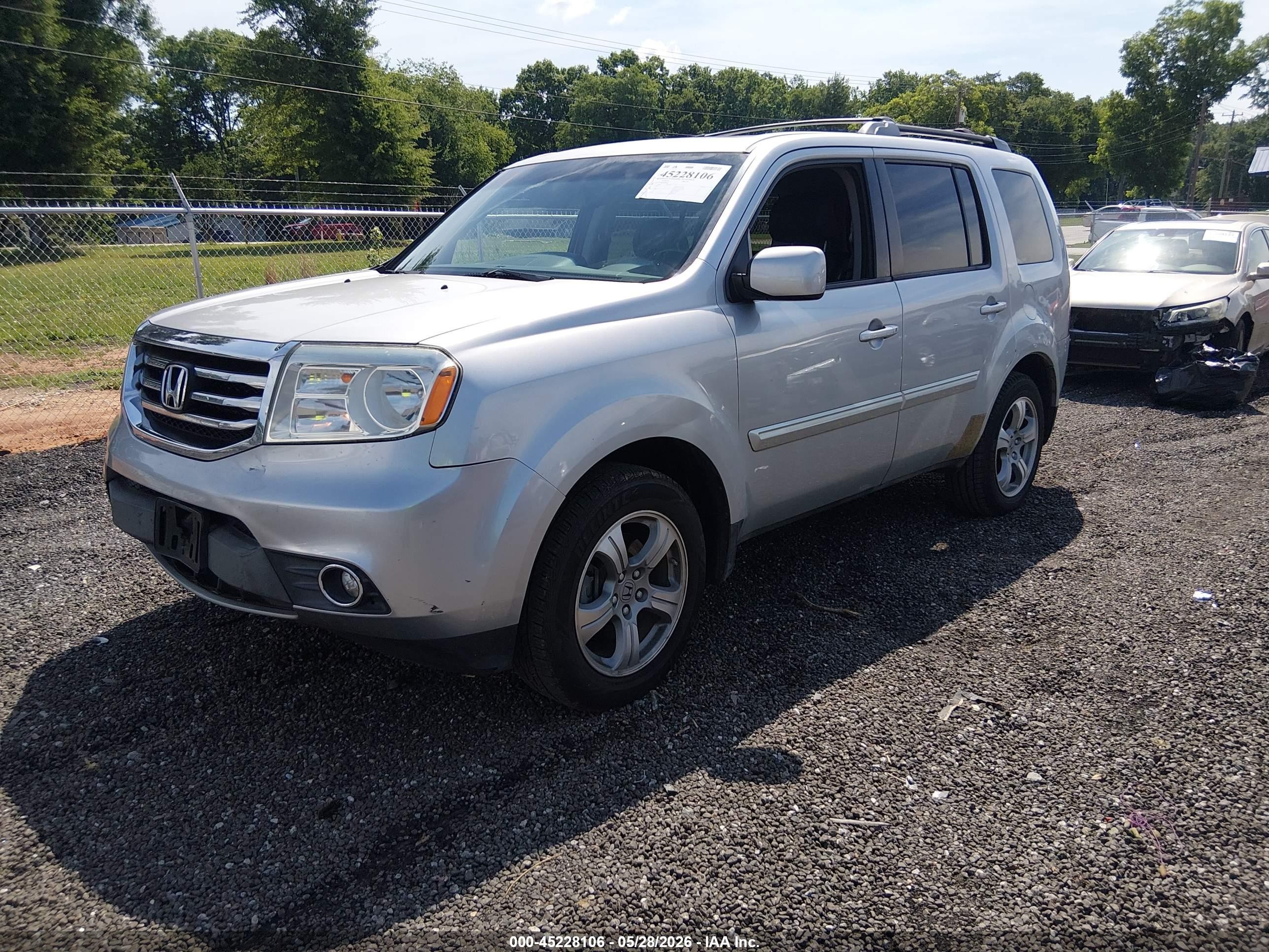 2012 Honda Pilot Ex-l Серебряный vin: 5FNYF3H79CB028681