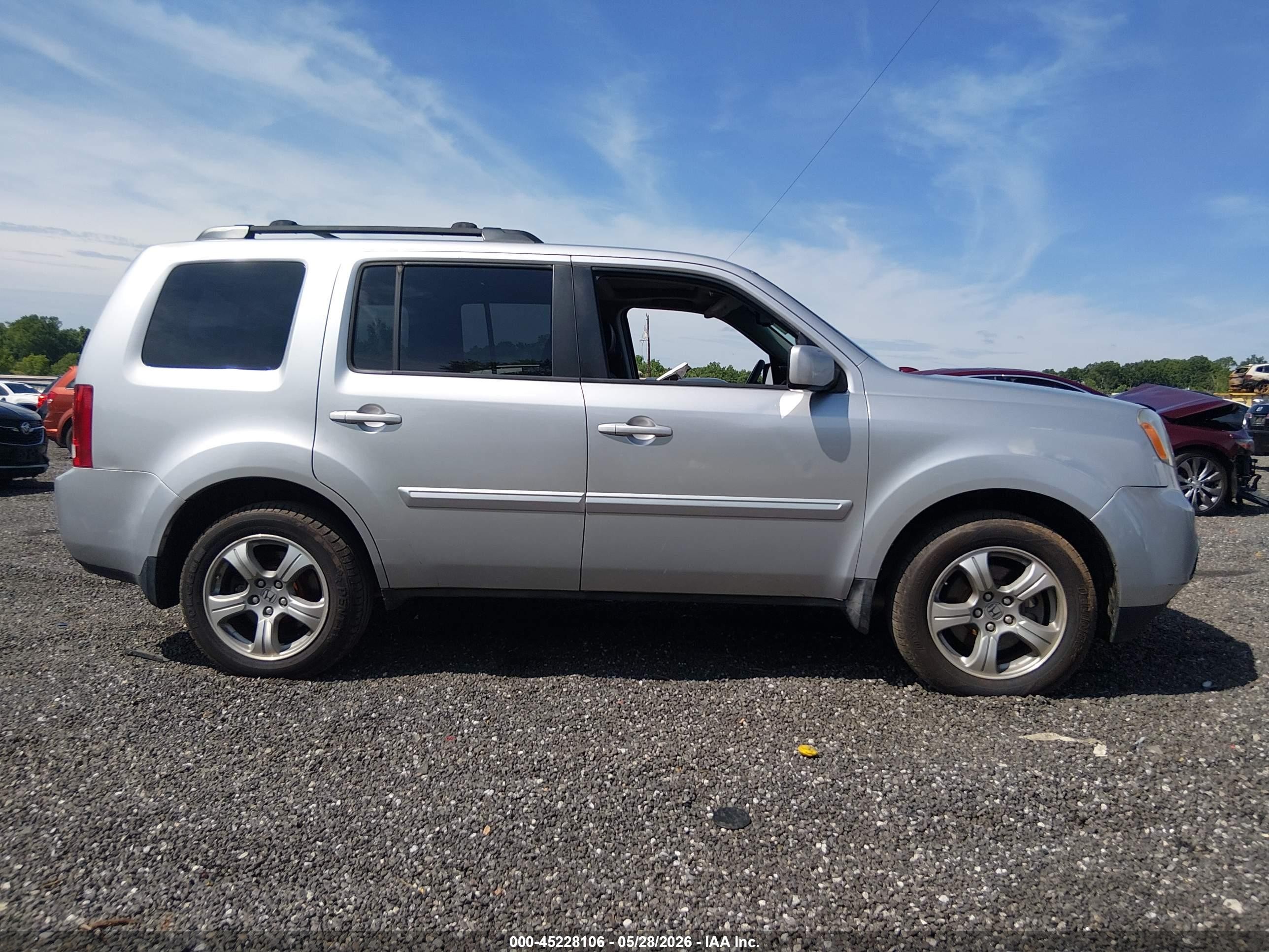 2012 Honda Pilot Ex-l Серебряный vin: 5FNYF3H79CB028681
