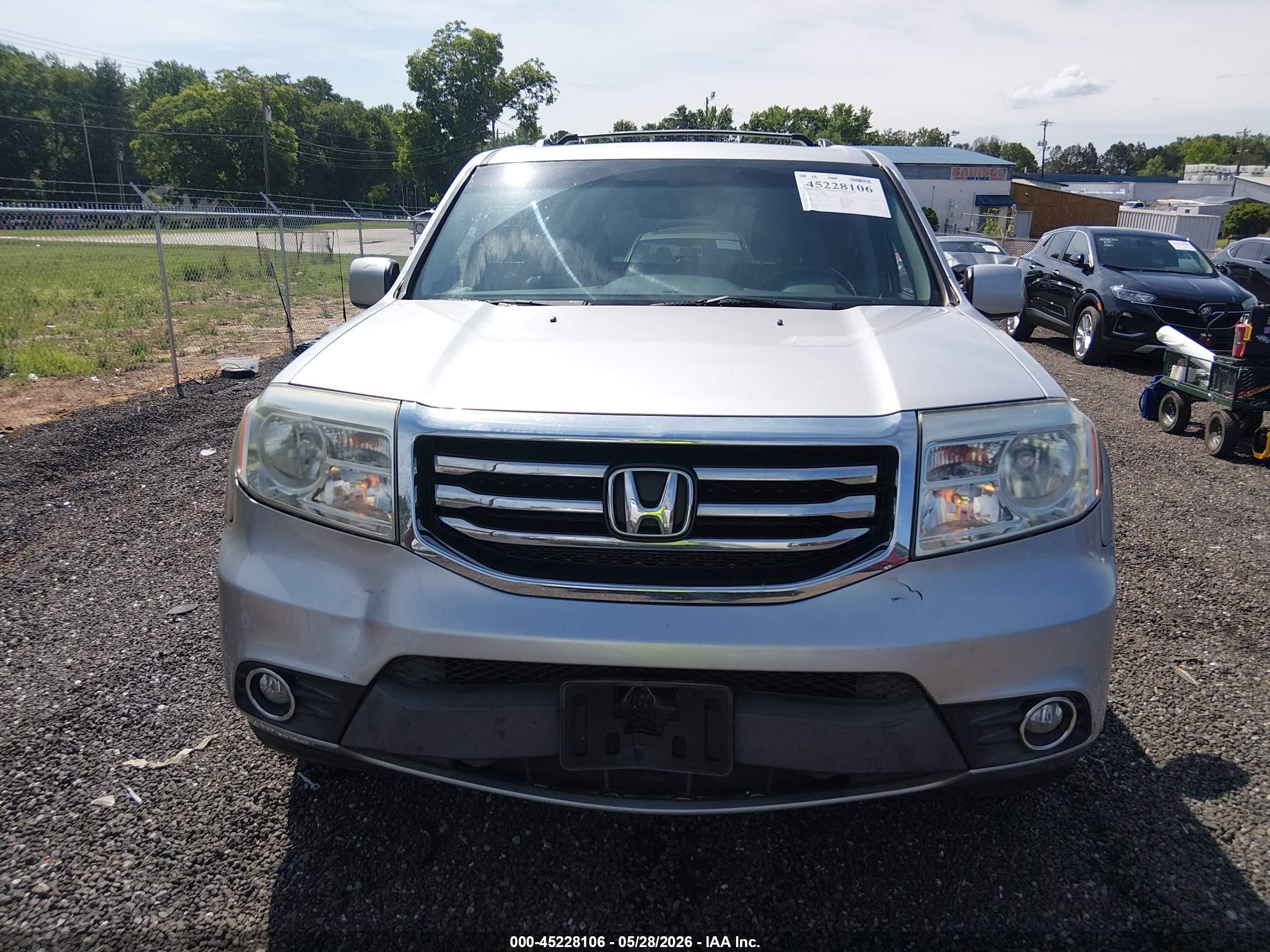 2012 Honda Pilot Ex-l Серебряный vin: 5FNYF3H79CB028681