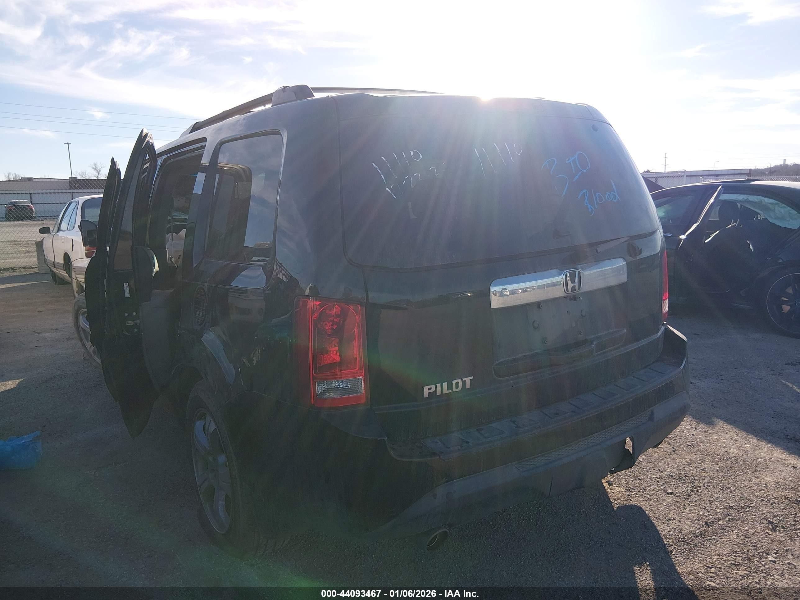 2015 Honda Pilot Ex-l Black vin: 5FNYF3H79FB014364