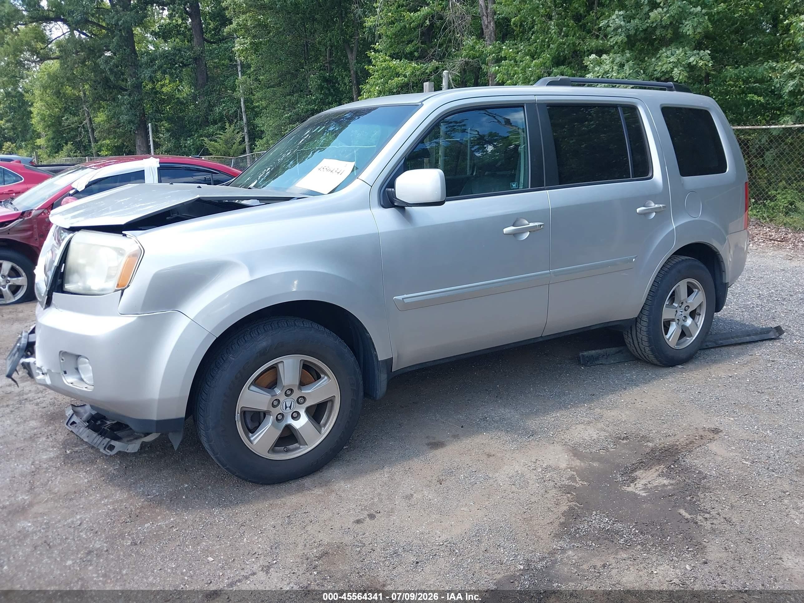 2011 Honda Pilot Ex-l Silver vin: 5FNYF3H7XBB020250