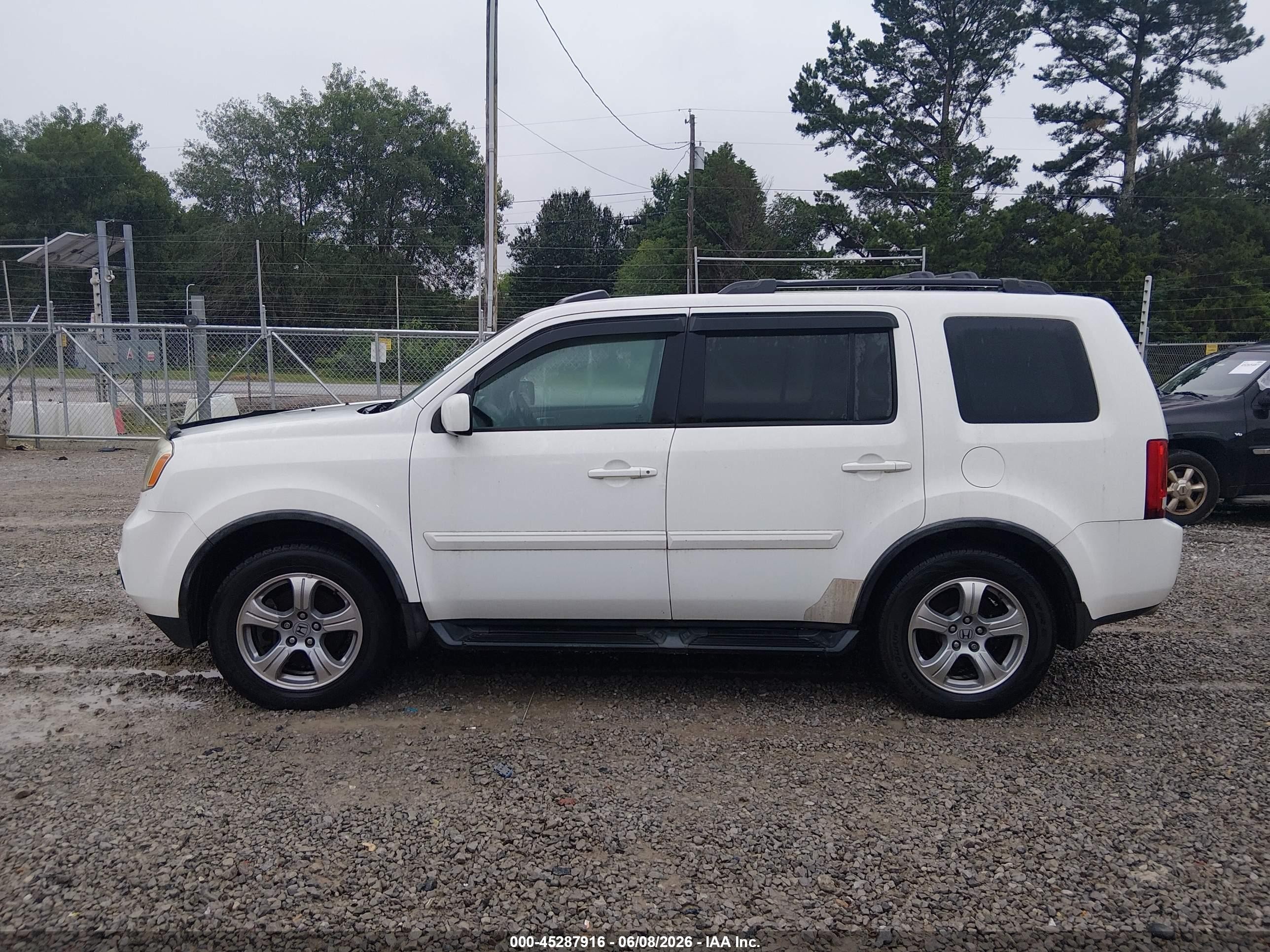 2012 Honda Pilot Ex-l White vin: 5FNYF3H7XCB004616