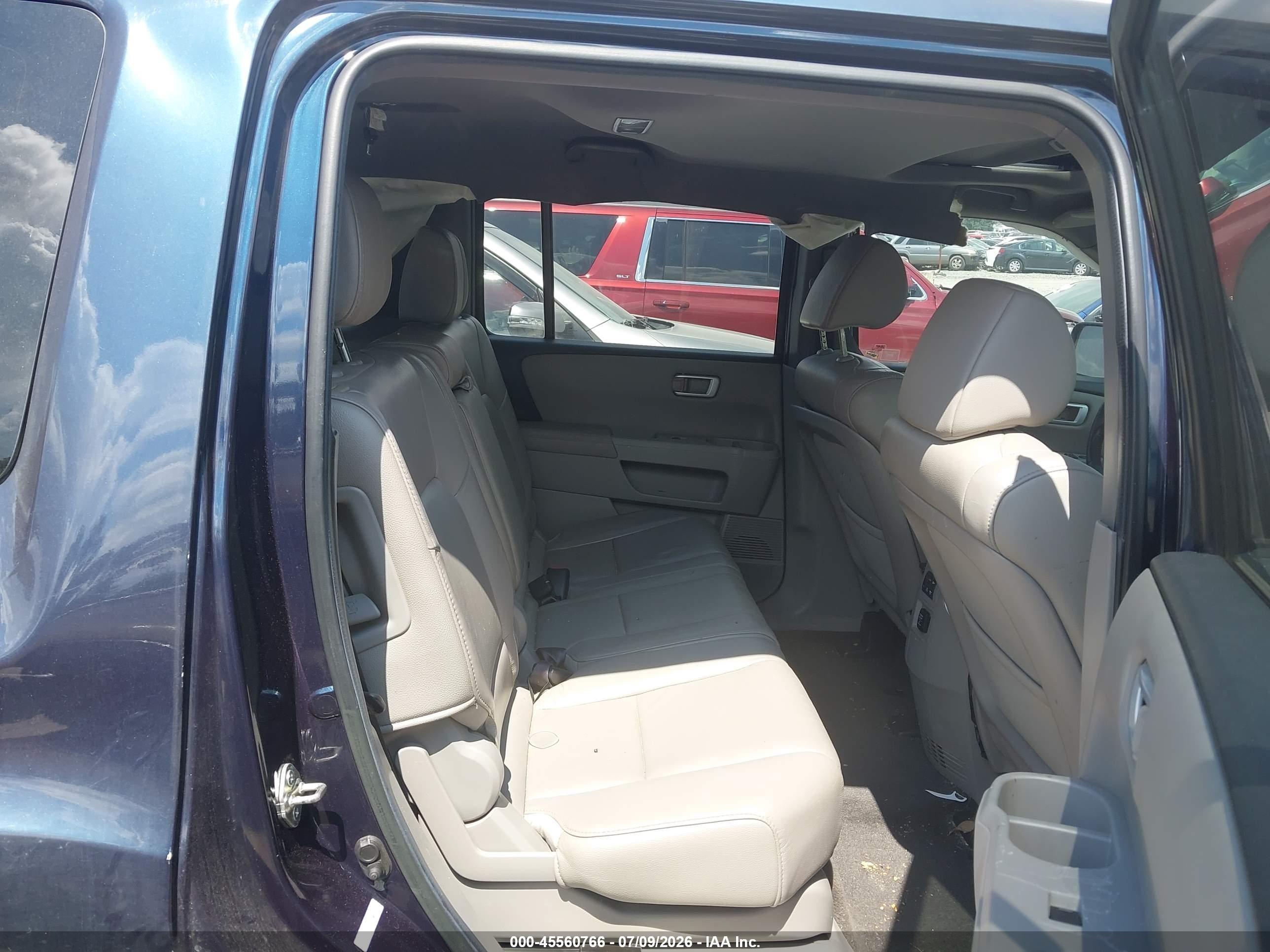2012 Honda Pilot Ex-l Dark Blue vin: 5FNYF3H7XCB029127