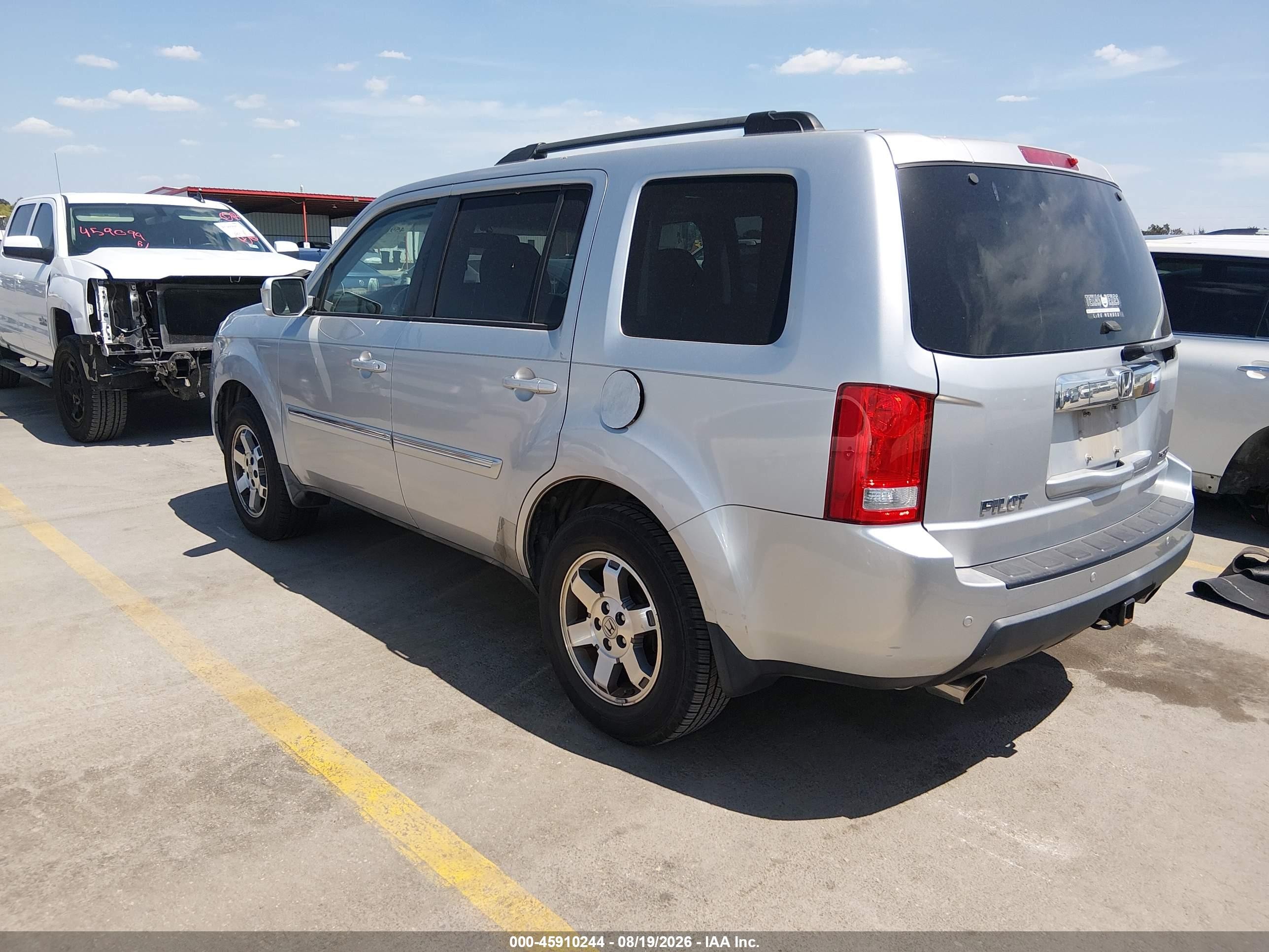 2010 Honda Pilot Touring Gray vin: 5FNYF3H87AB005888