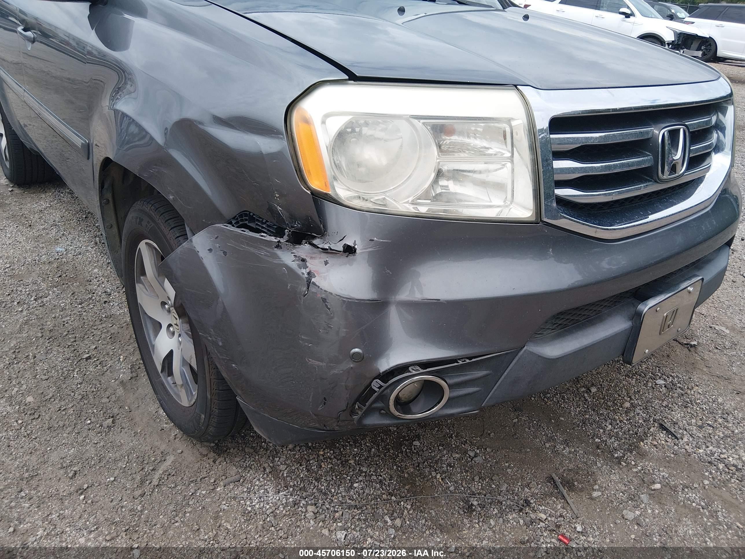 2012 Honda Pilot Touring Gray vin: 5FNYF3H90CB029901