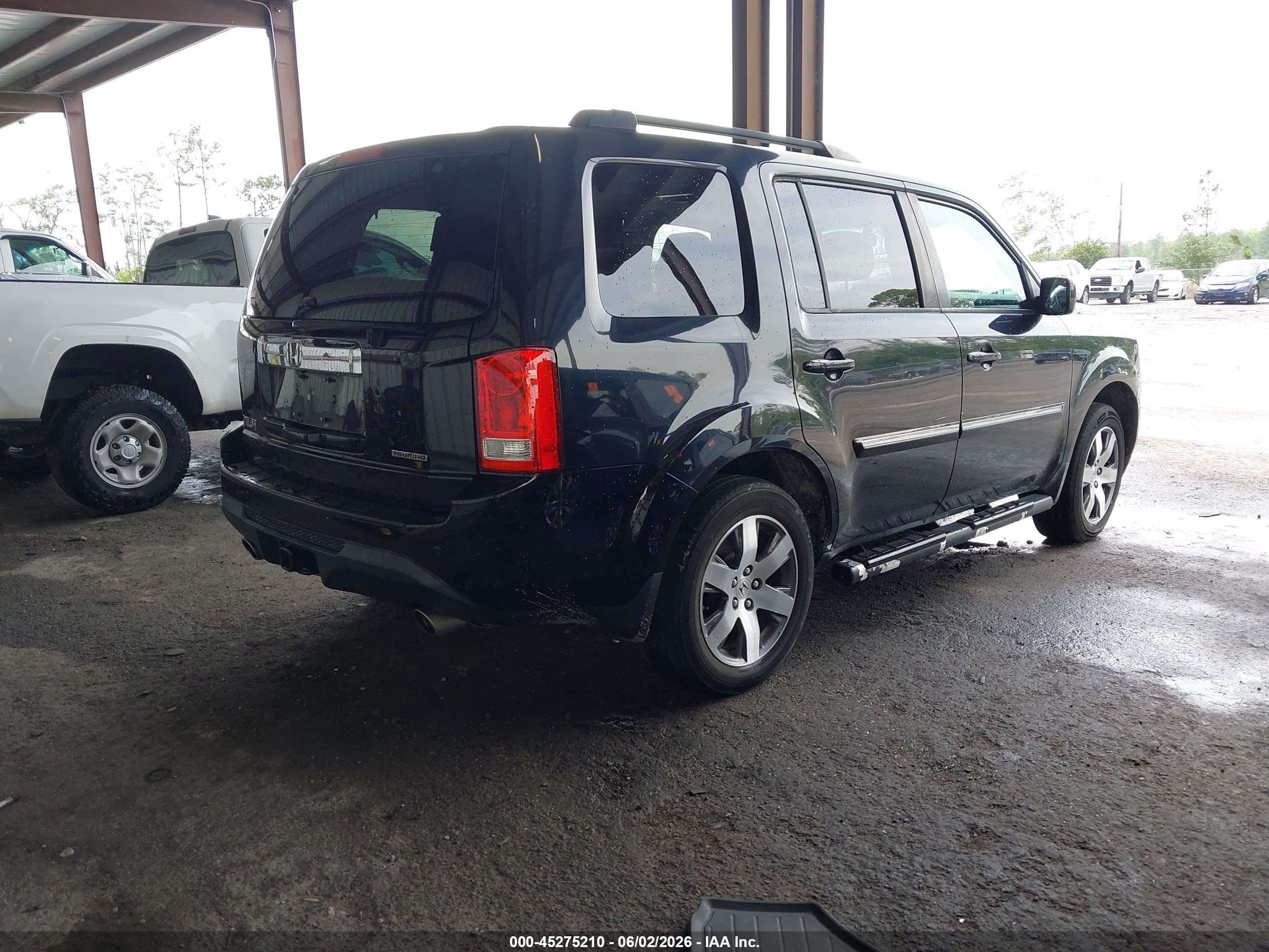 2014 Honda Pilot Touring Черный vin: 5FNYF3H90EB021008