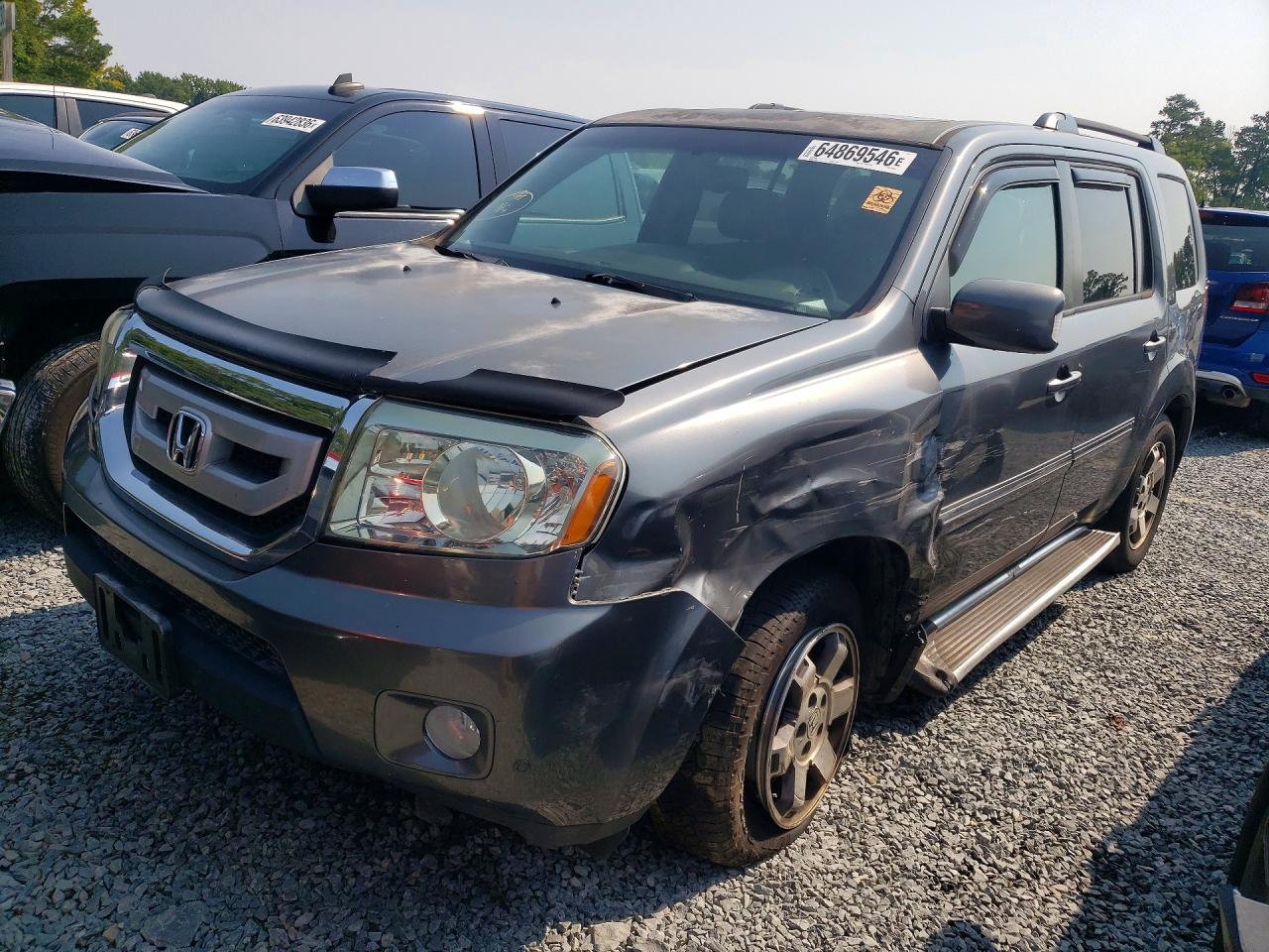 2011 Honda Pilot Touring Gray vin: 5FNYF3H91BB004391
