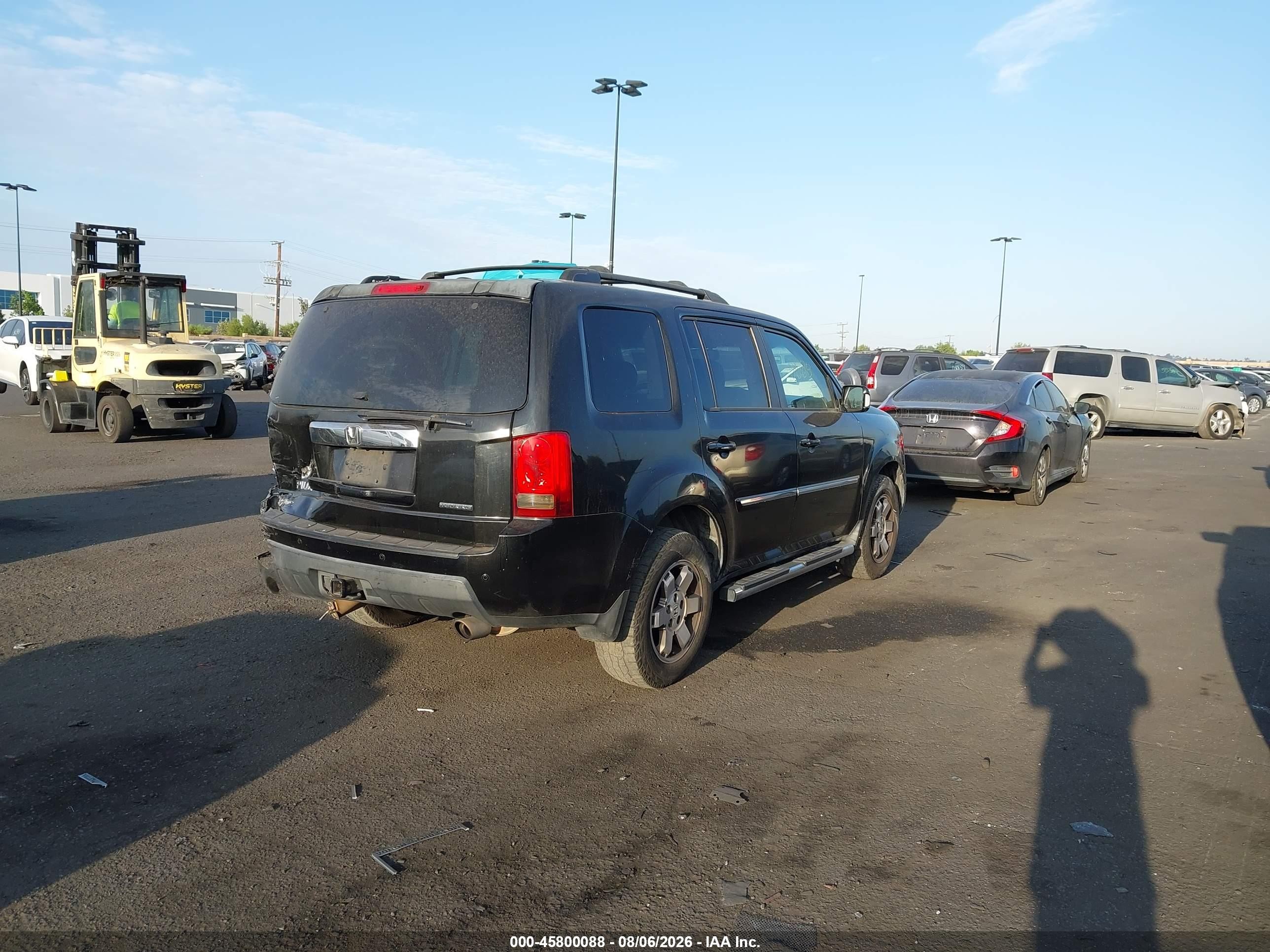 2011 Honda Pilot Touring Серый vin: 5FNYF3H91BB010725