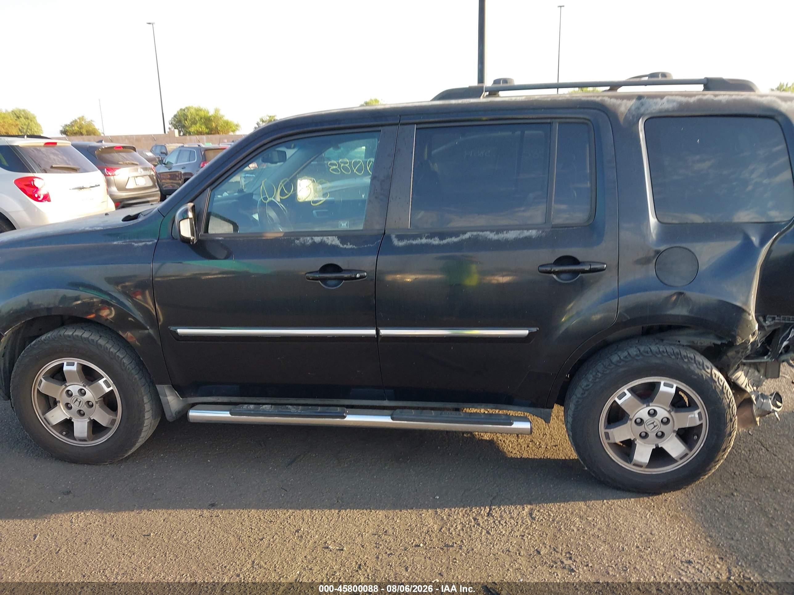 2011 Honda Pilot Touring Серый vin: 5FNYF3H91BB010725