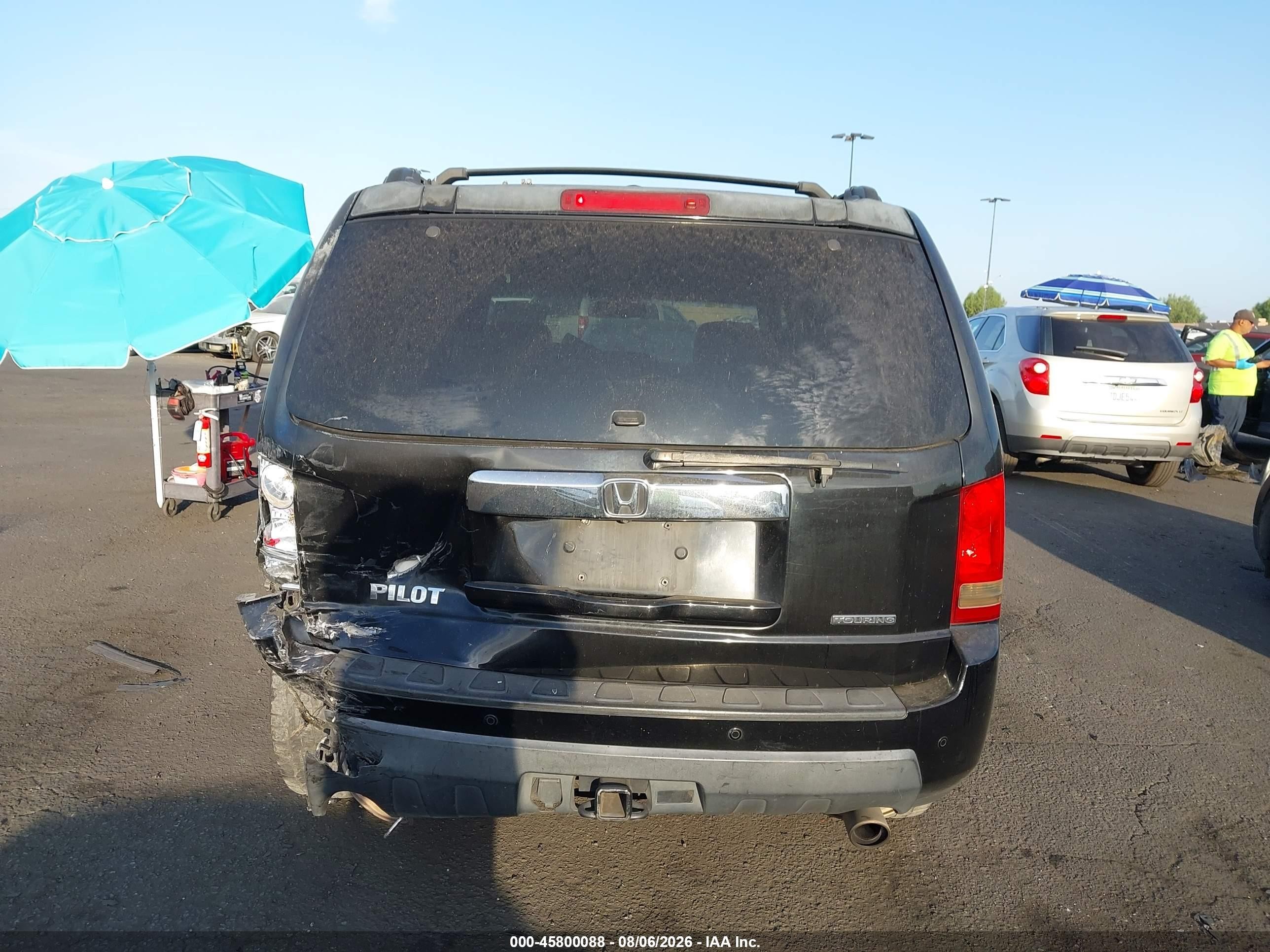 2011 Honda Pilot Touring Серый vin: 5FNYF3H91BB010725