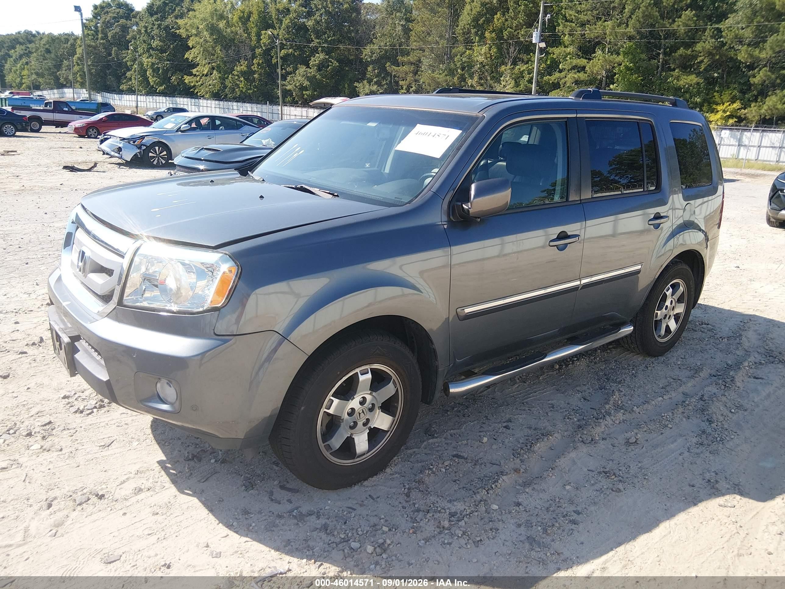 2011 Honda Pilot Touring Gray vin: 5FNYF3H91BB055793