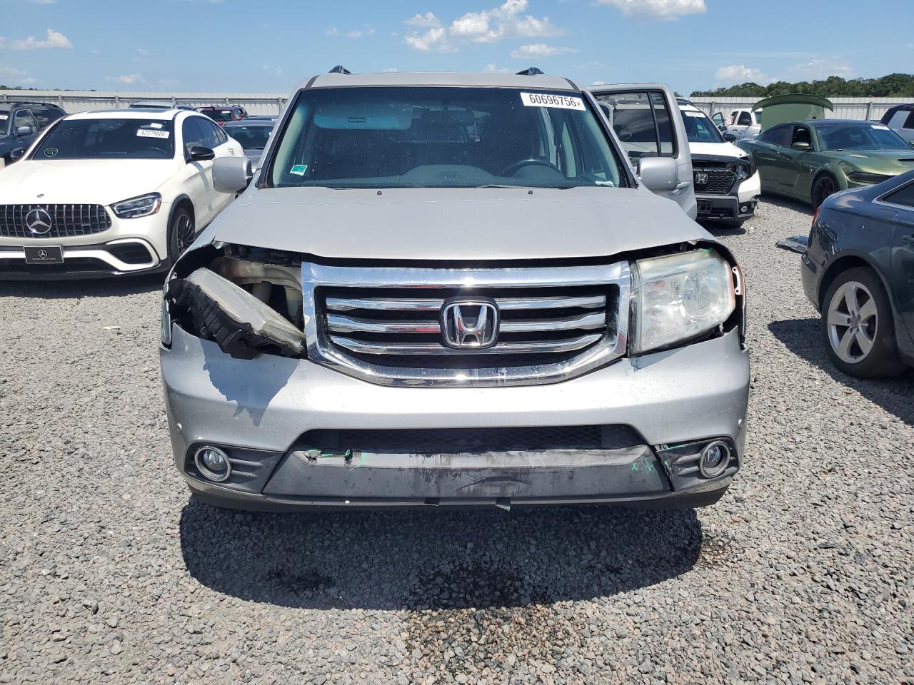 2012 Honda Pilot Touring Silver vin: 5FNYF3H91CB023475