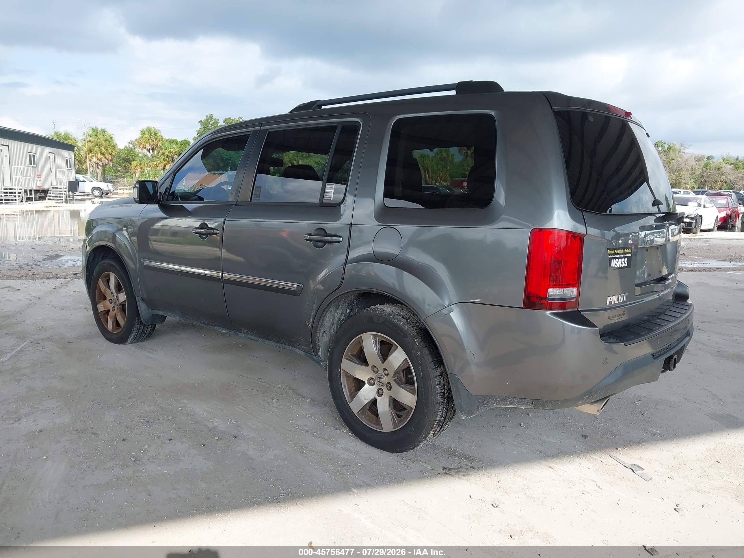 2013 Honda Pilot Touring Серый vin: 5FNYF3H91DB039967
