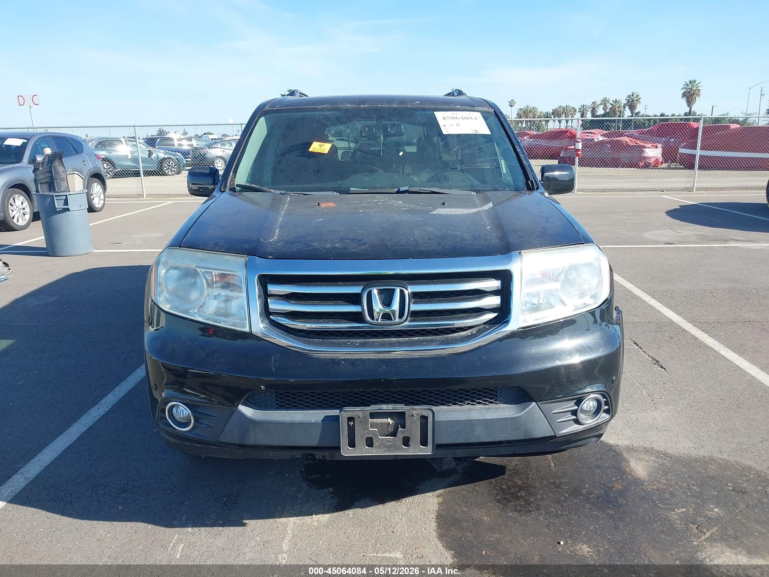 2013 Honda Pilot Touring Black vin: 5FNYF3H91DB045185