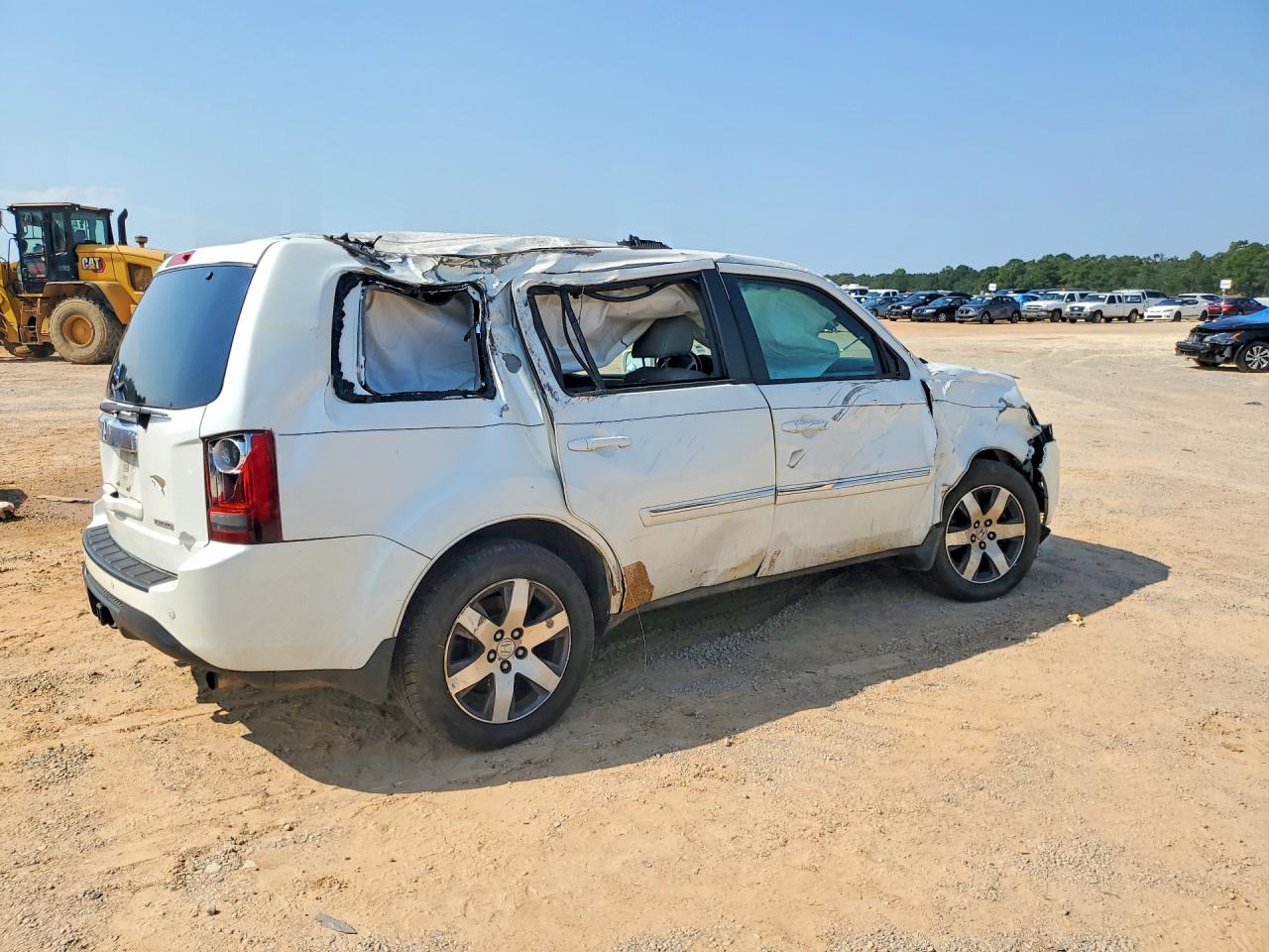 2012 Honda Pilot Touring White vin: 5FNYF3H92CB027096
